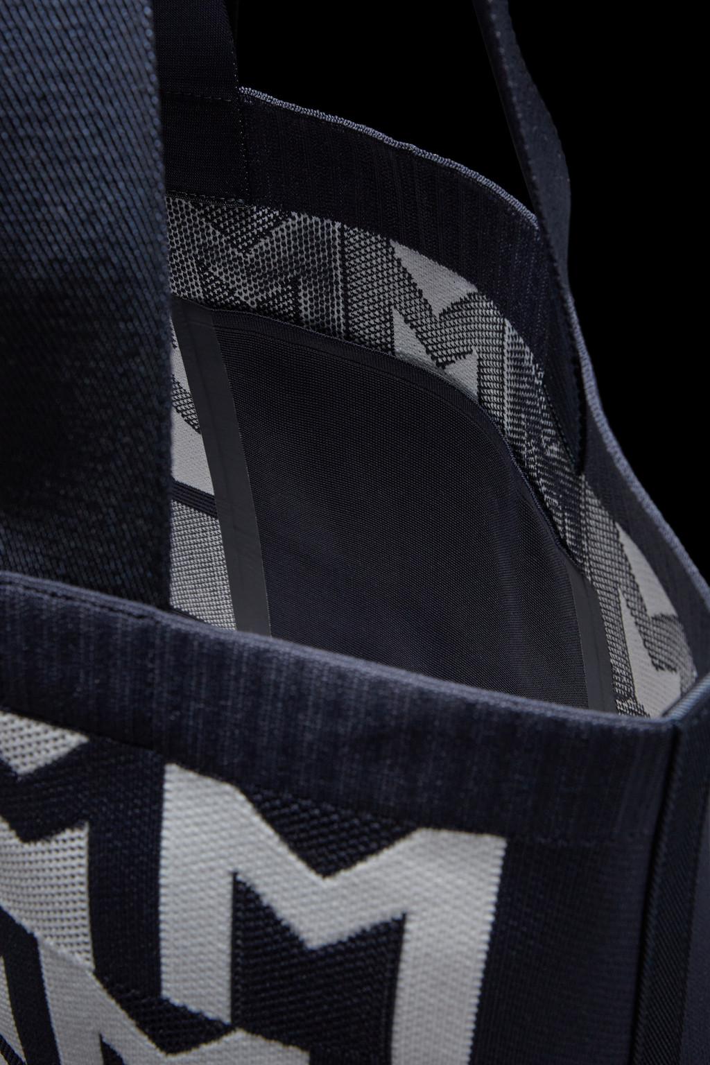 Monogram Knit Tote Bag