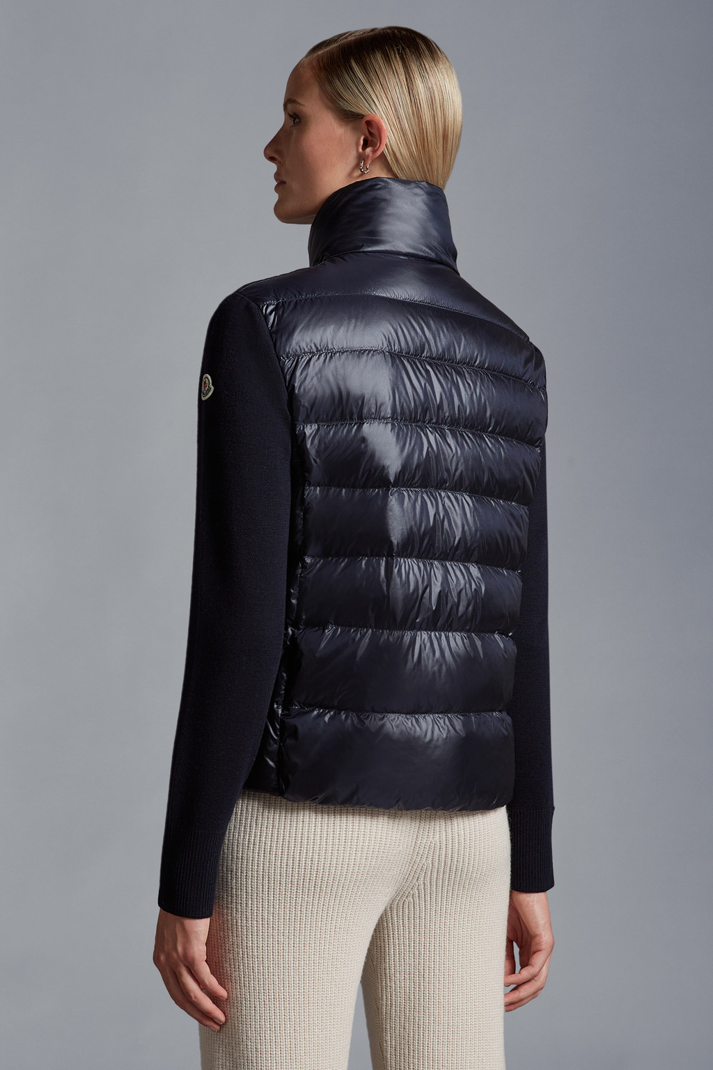 Padded Wool Cardigan