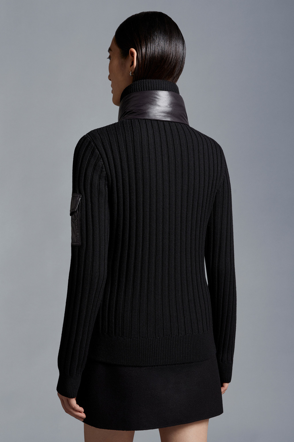 Padded Wool Cardigan