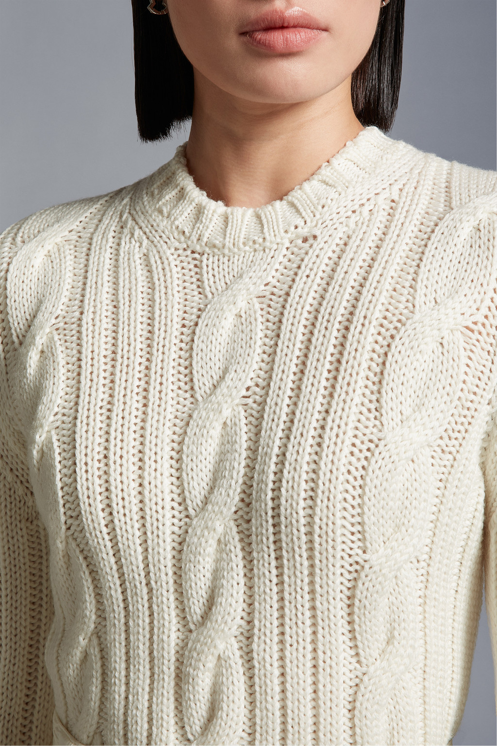 Cable Knit Wool Sweater