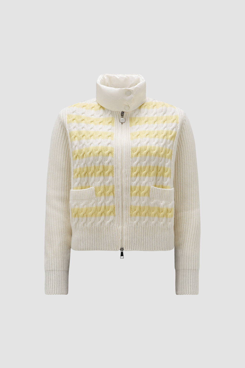 Padded Wool Cardigan