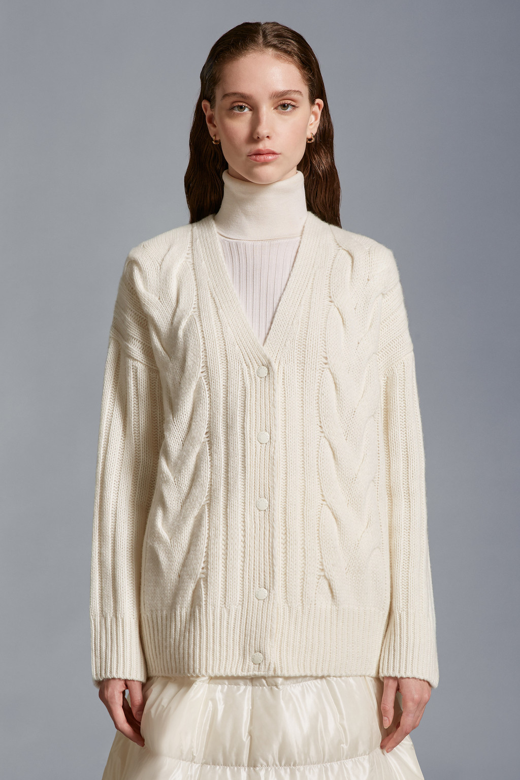 Cable Knit Cashmere Cardigan