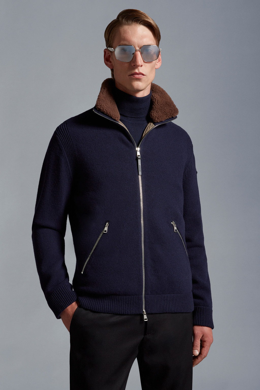 Padded Wool Cardigan