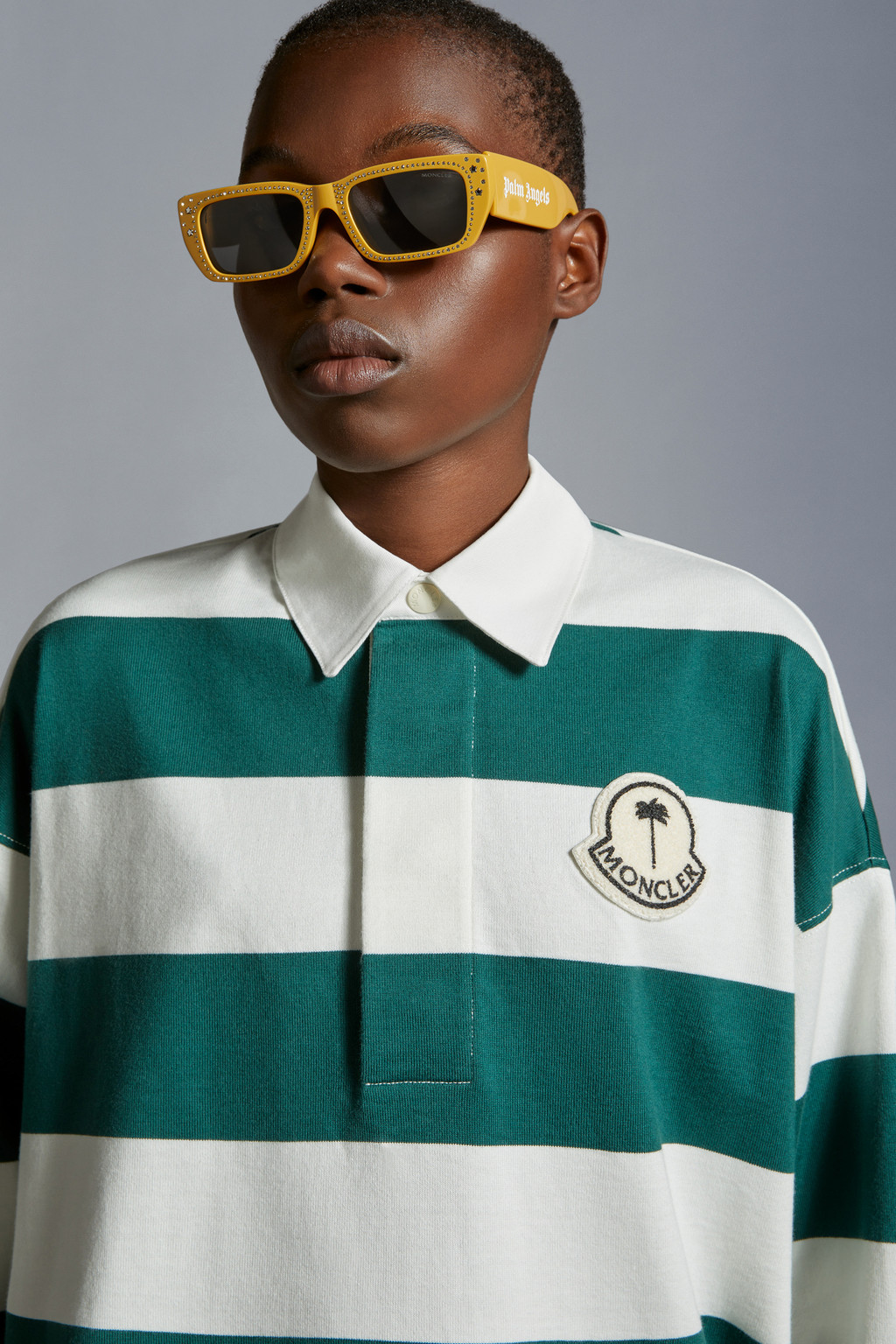 Striped Long Sleeve Polo Shirt