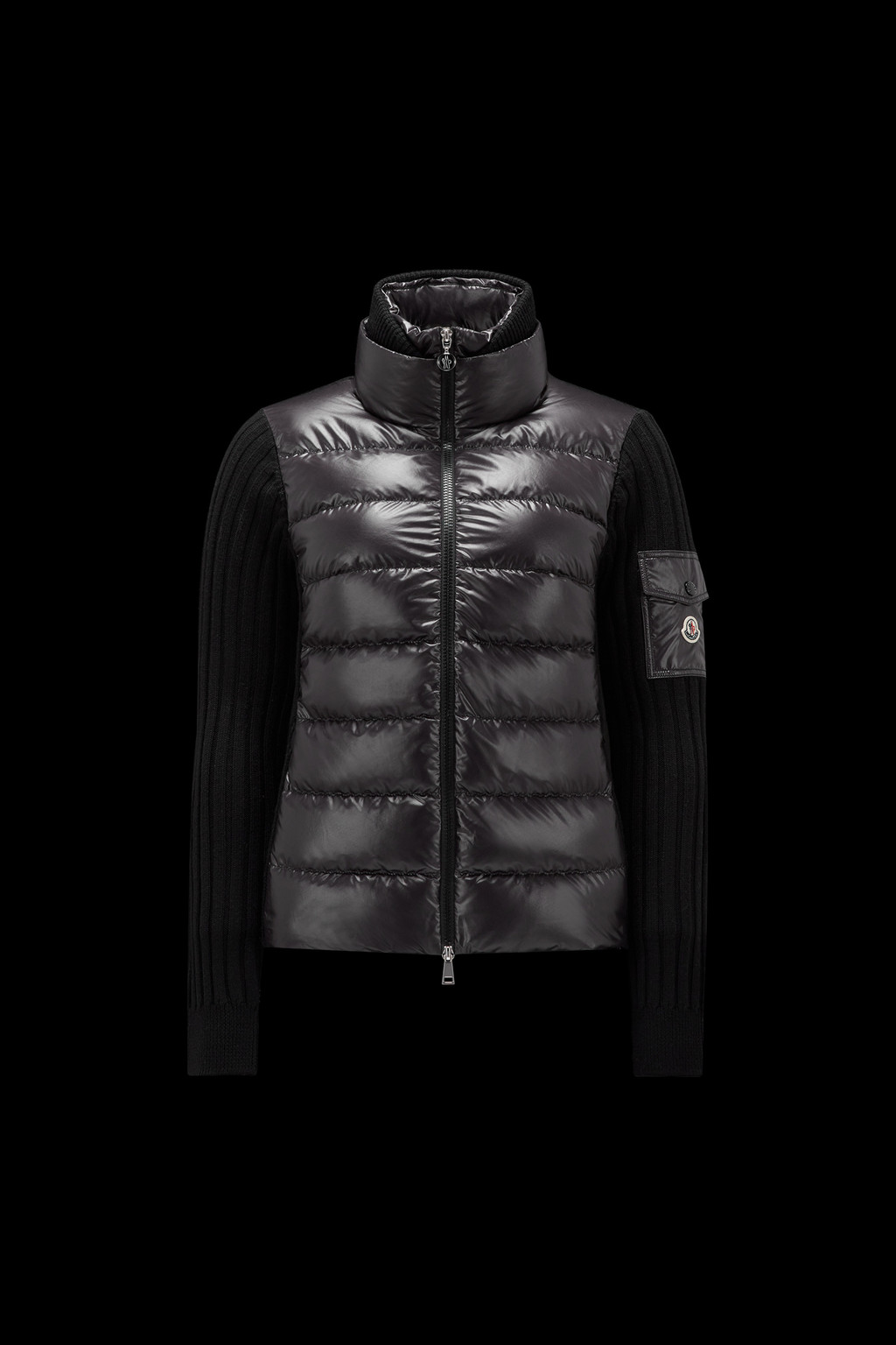 Padded Wool Cardigan