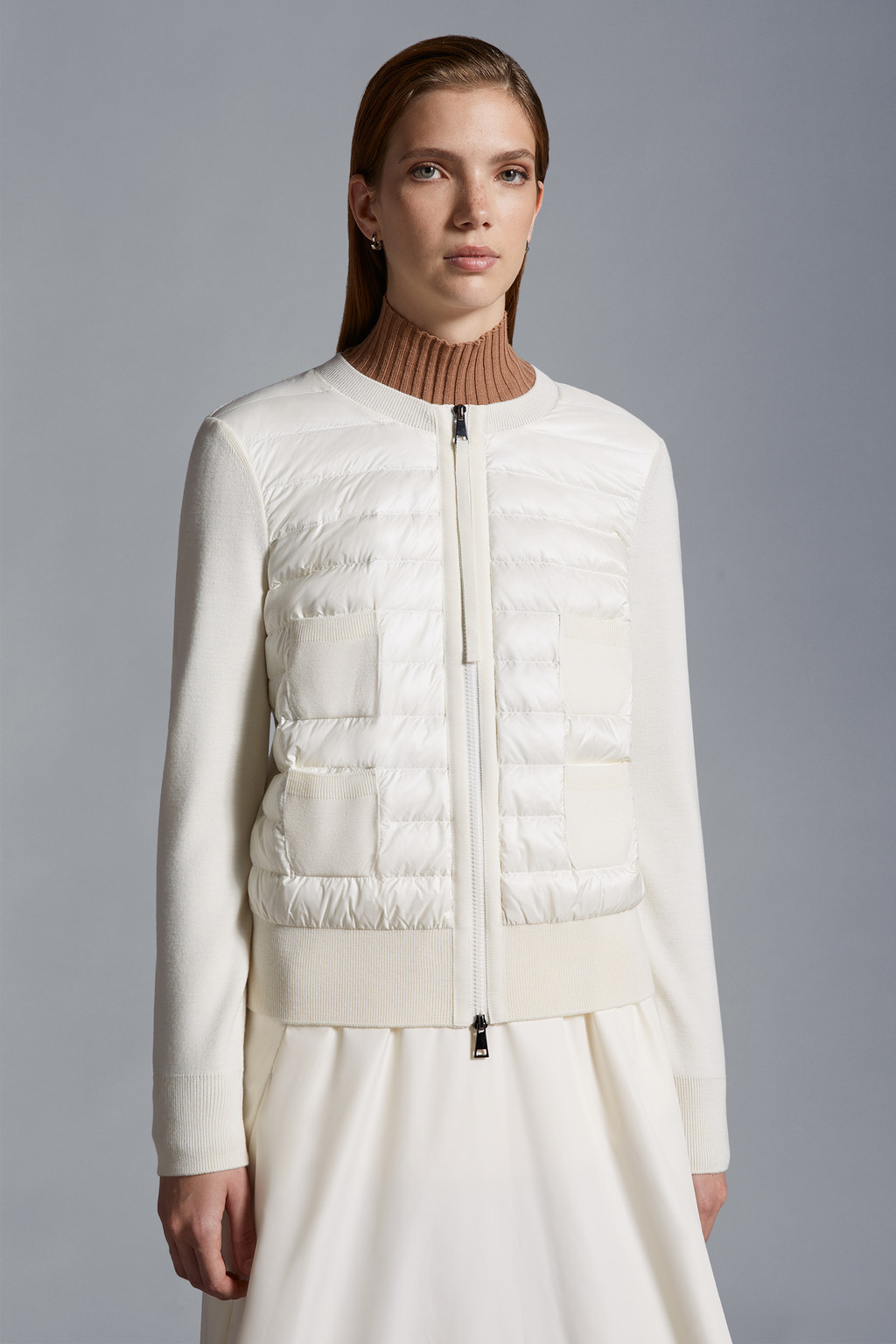 Padded Wool Cardigan