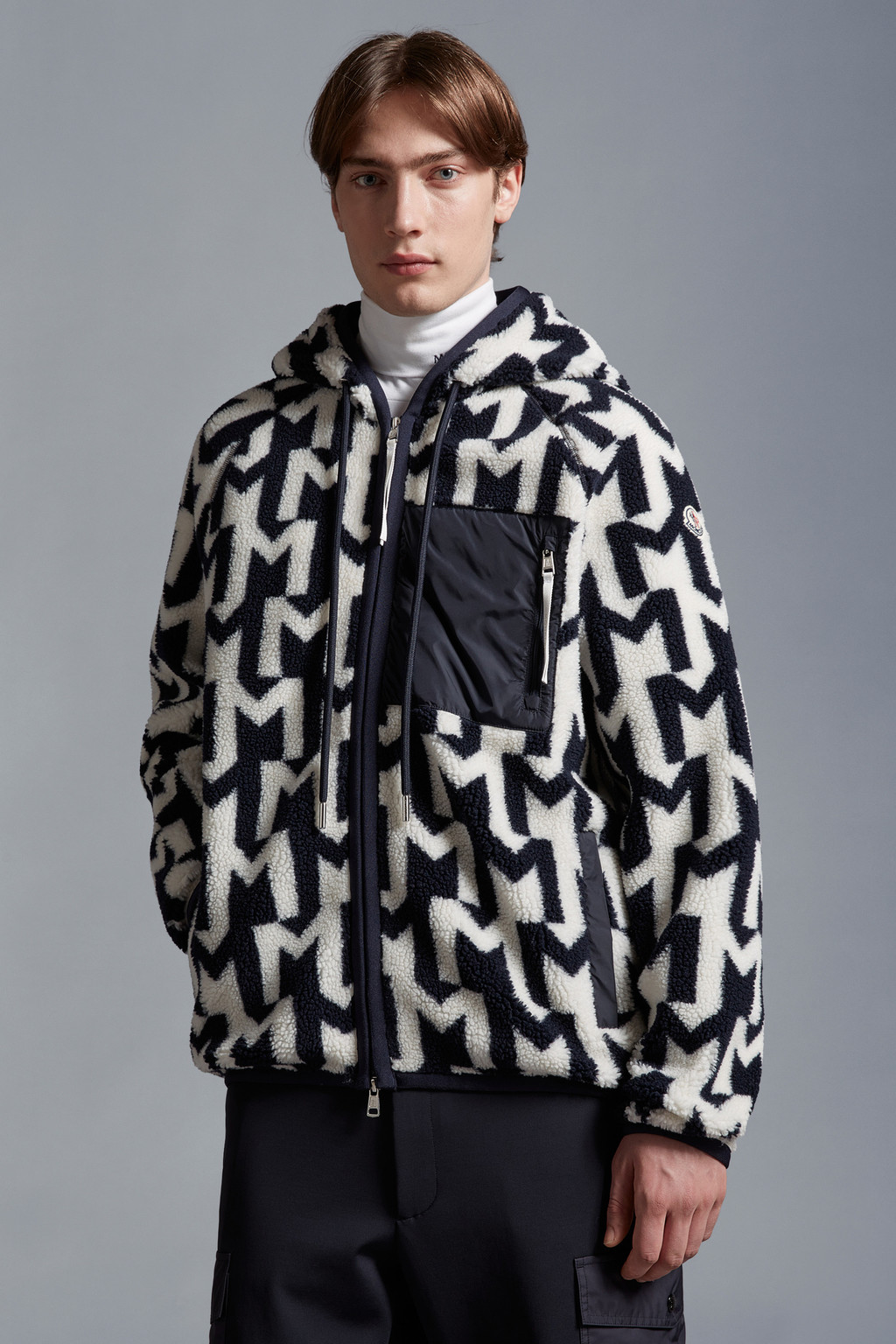 Monogram Zip-Up Hoodie