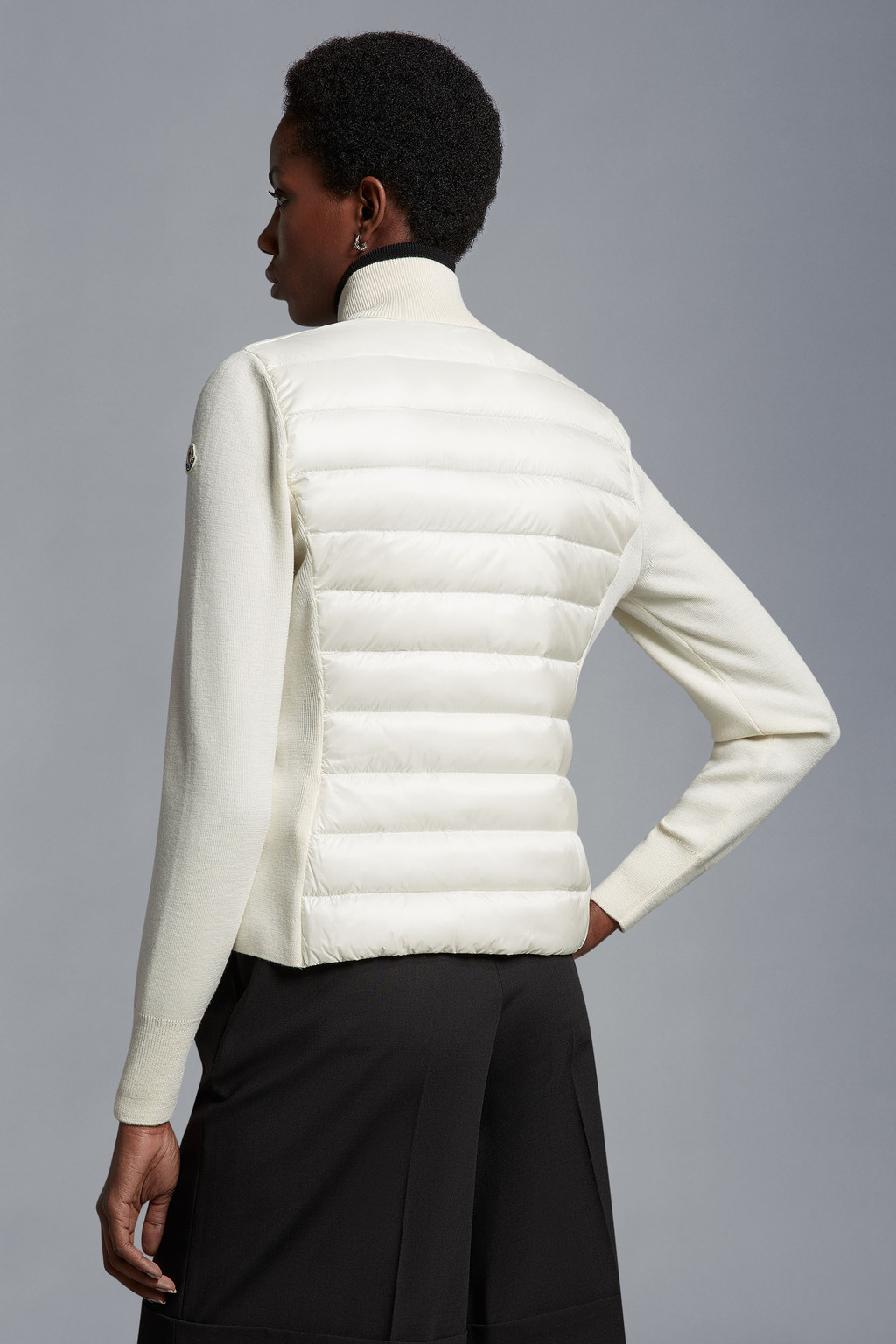 Padded Wool Cardigan