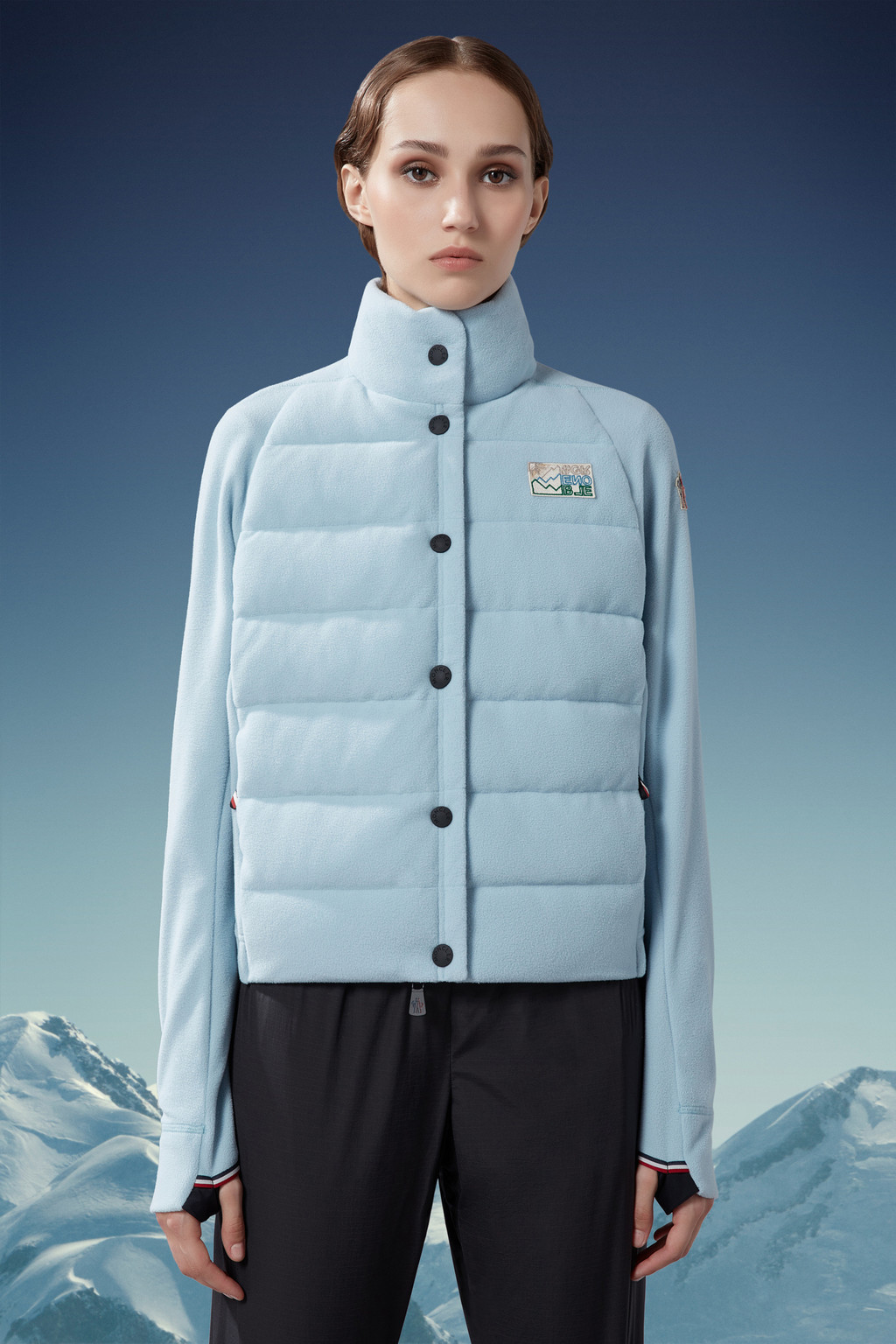 Padded Zip-Up Sweatshirt