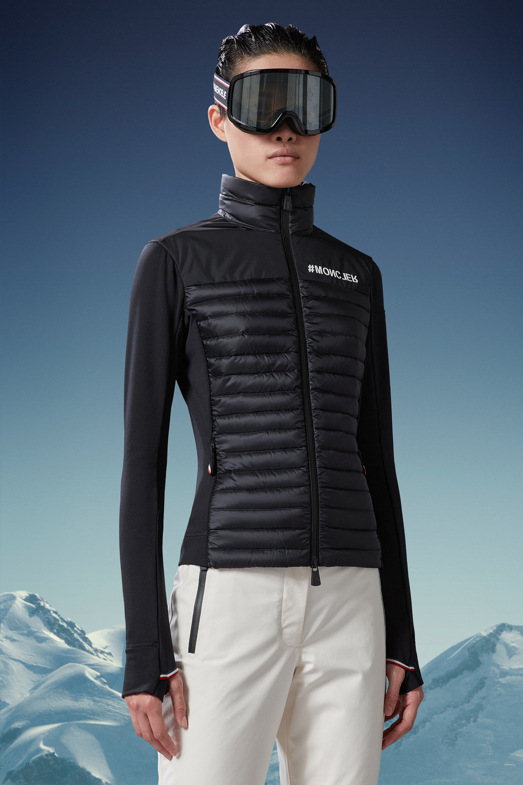 Padded Zip-Up Sweatshirt