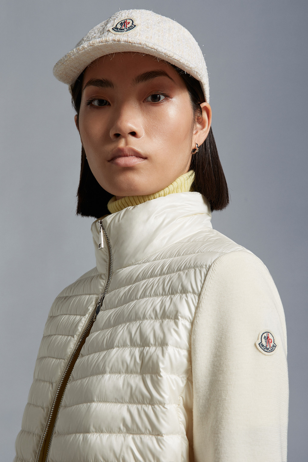 Padded Wool Cardigan