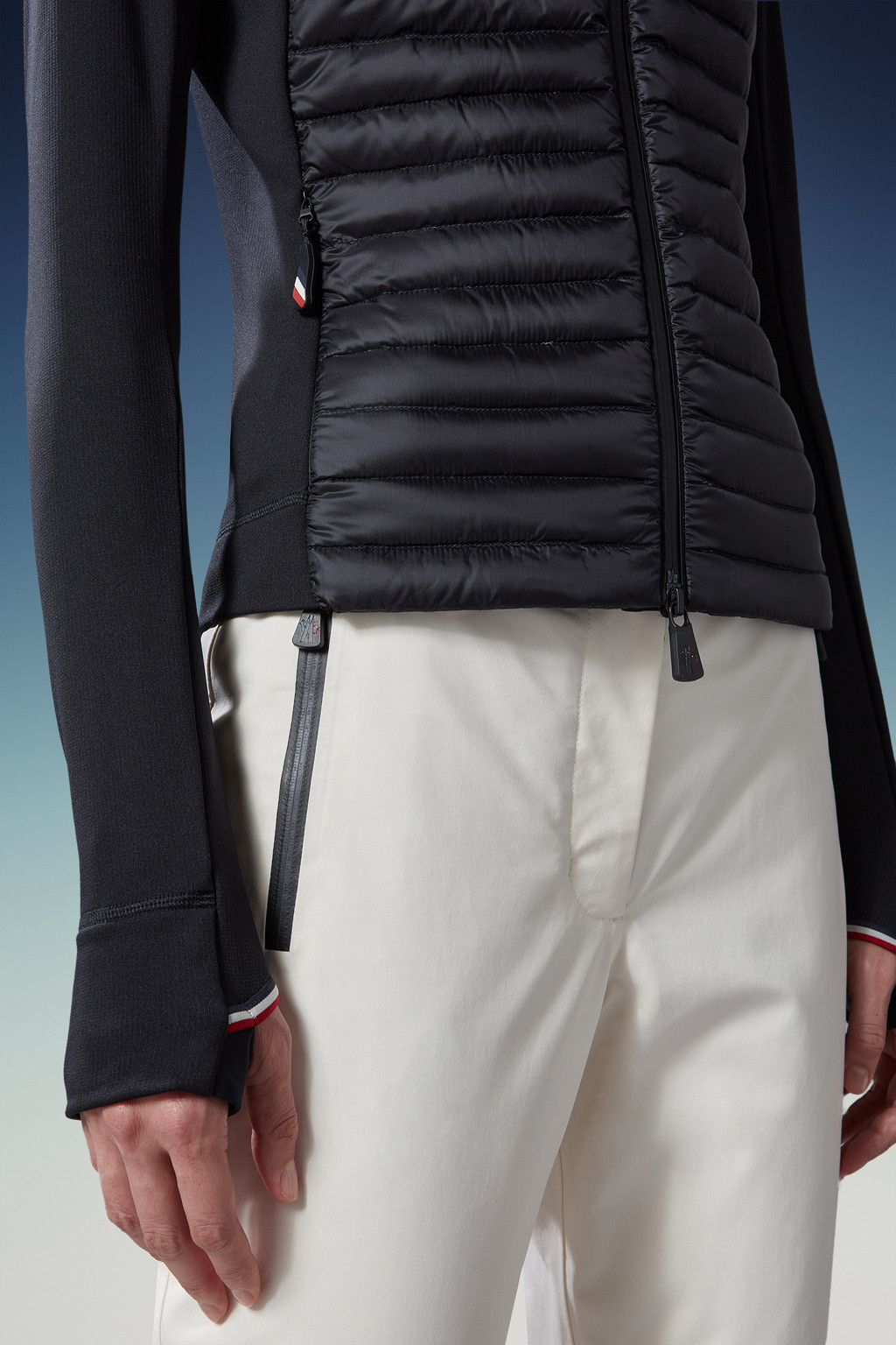 Padded Zip-Up Sweatshirt