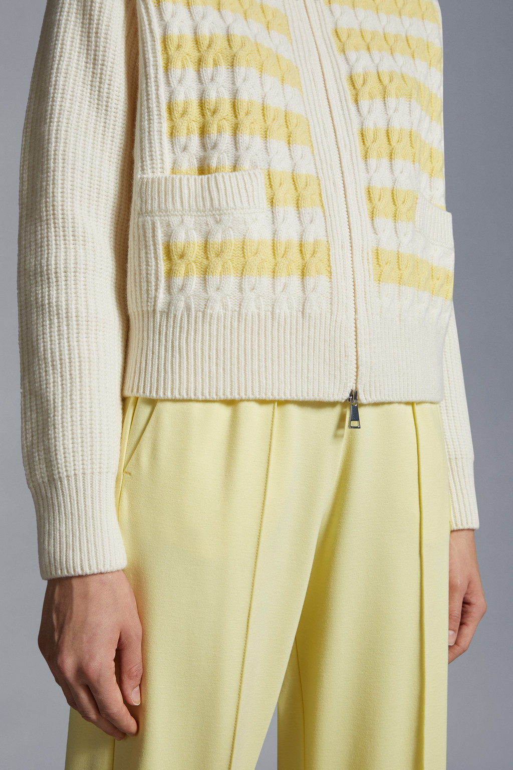 Padded Wool Cardigan