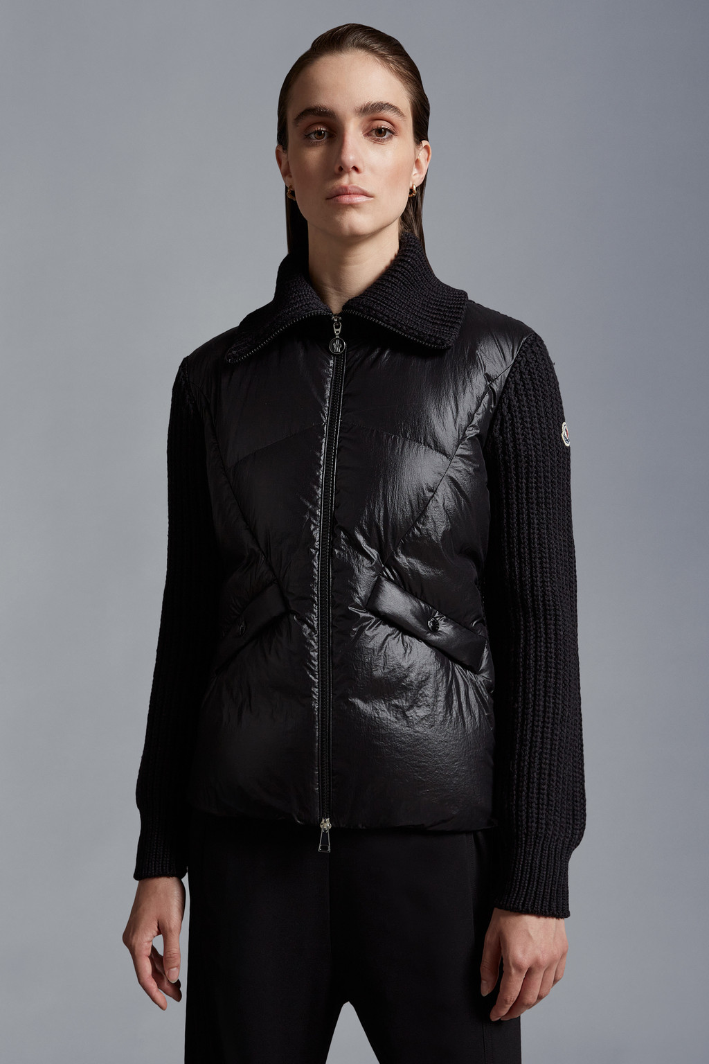 Padded Wool Cardigan