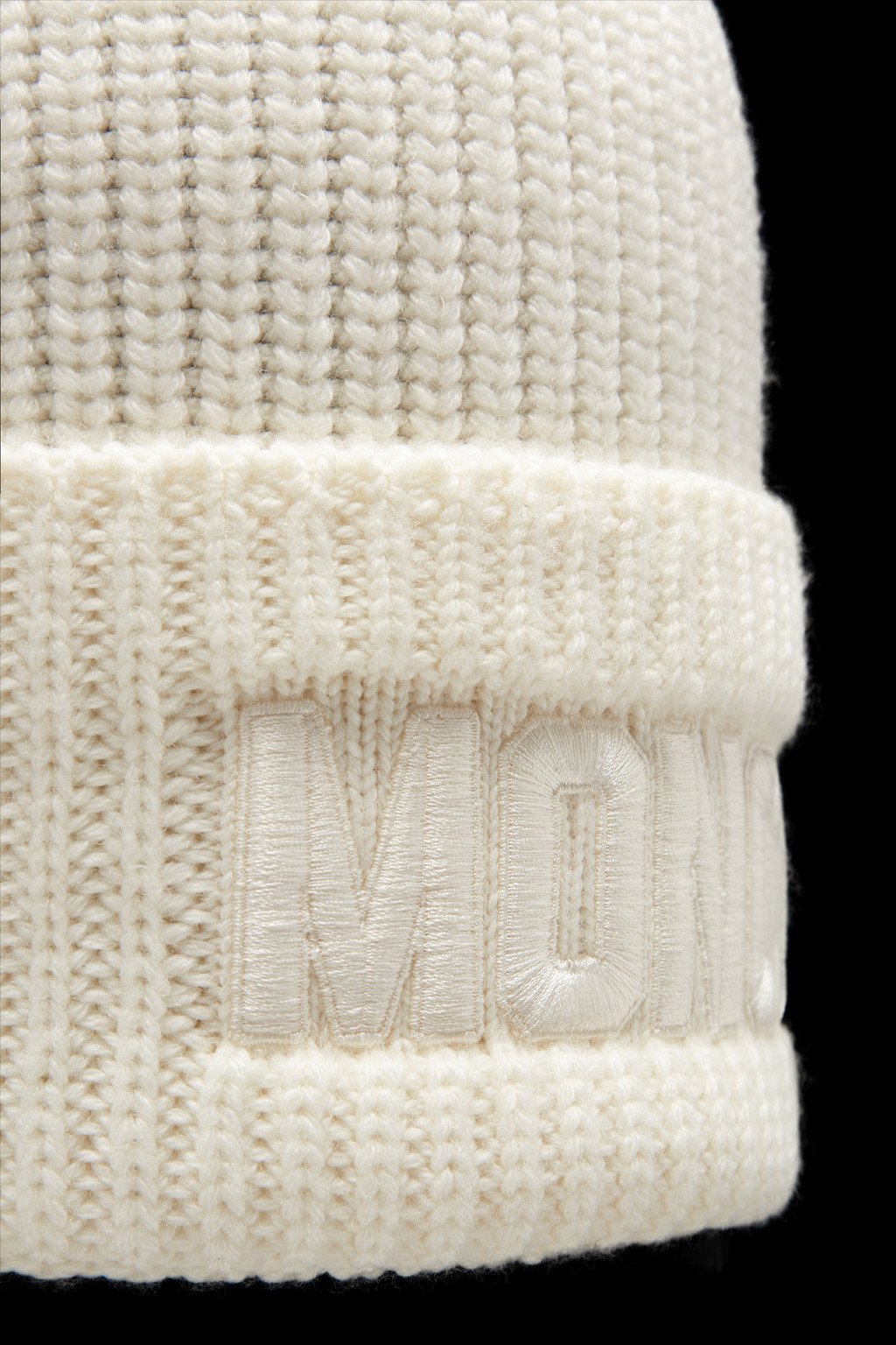 Embroidered Logo Wool Beanie