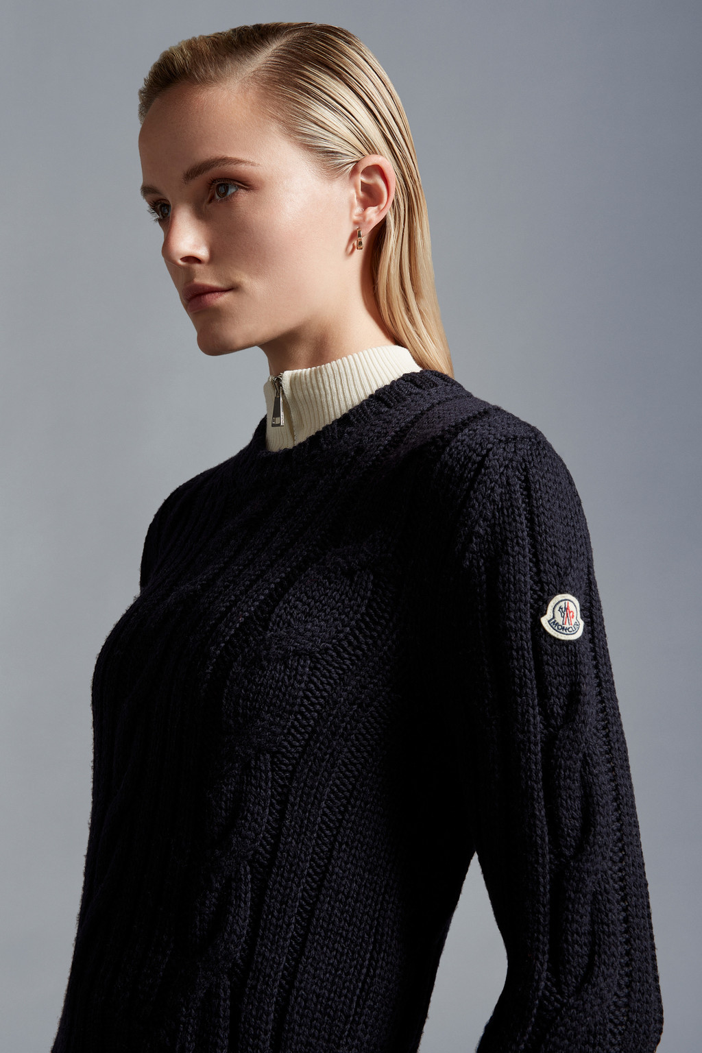 Cable Knit Wool Sweater