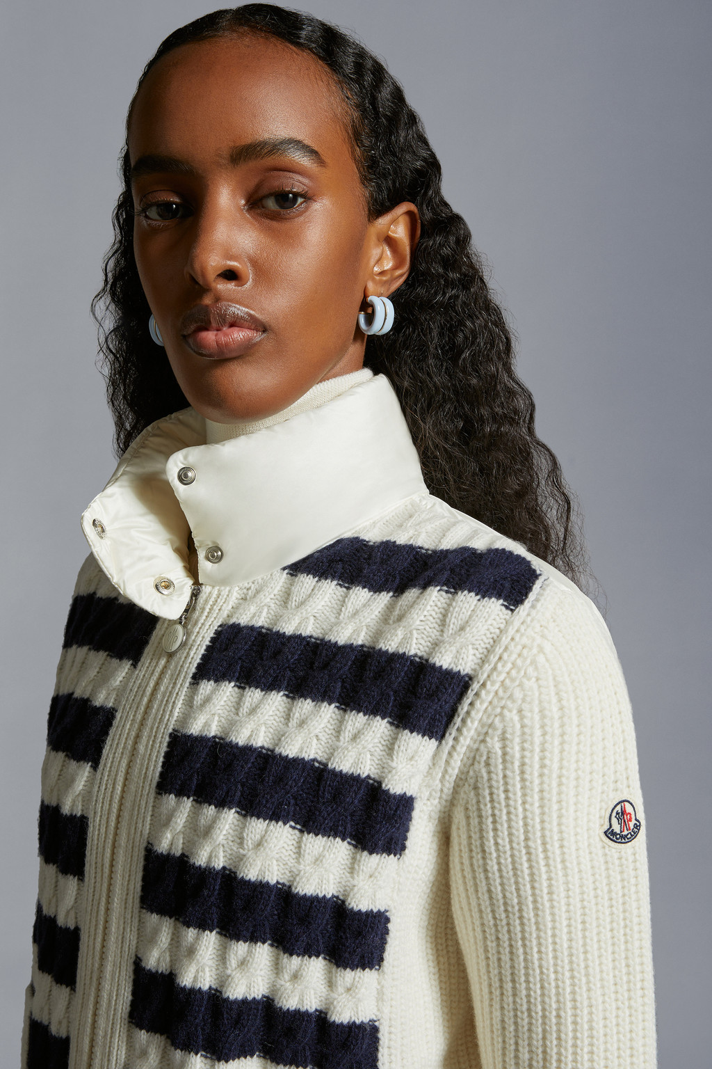 Padded Wool Cardigan