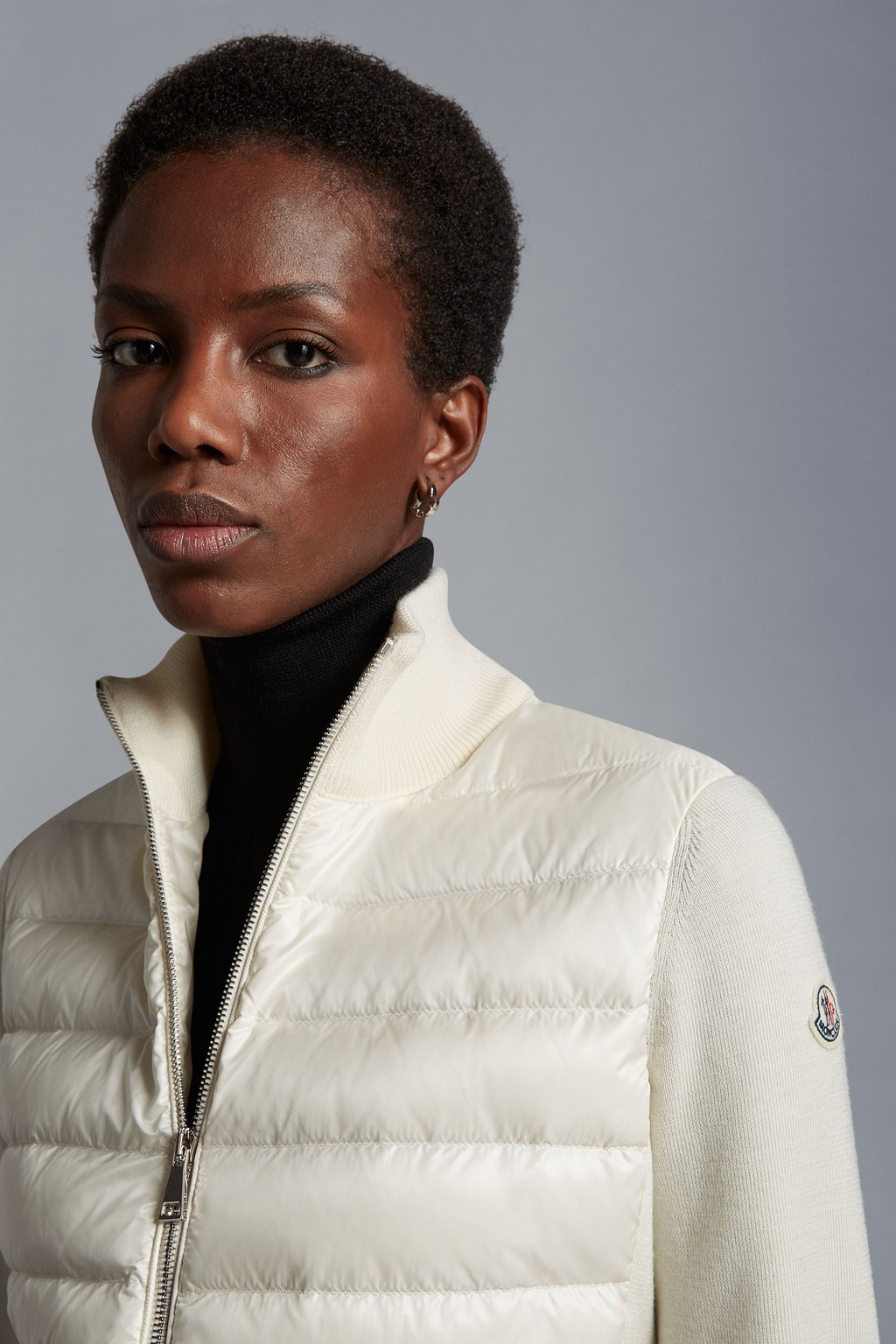 Padded Wool Cardigan