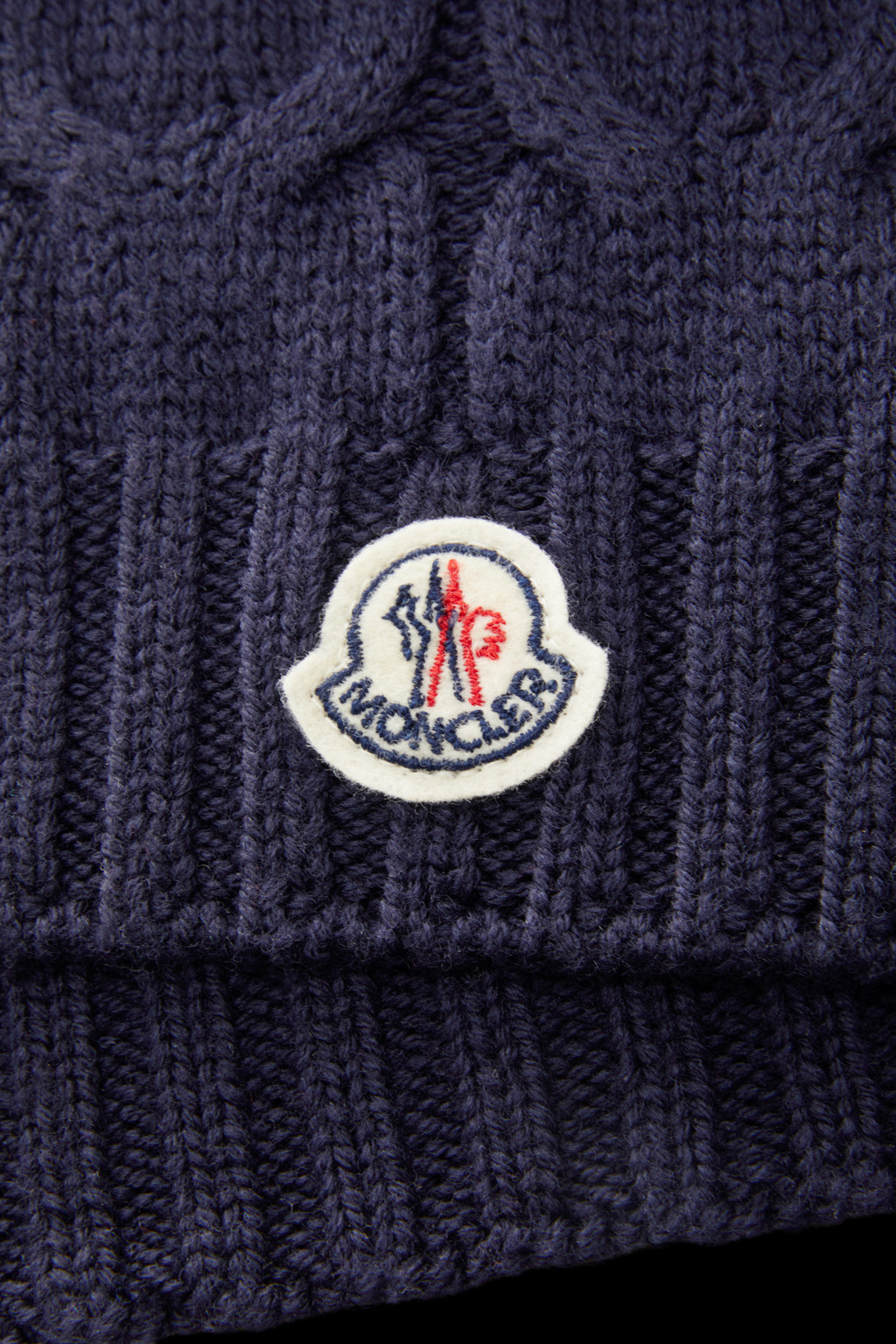 Cable Knit Wool Scarf