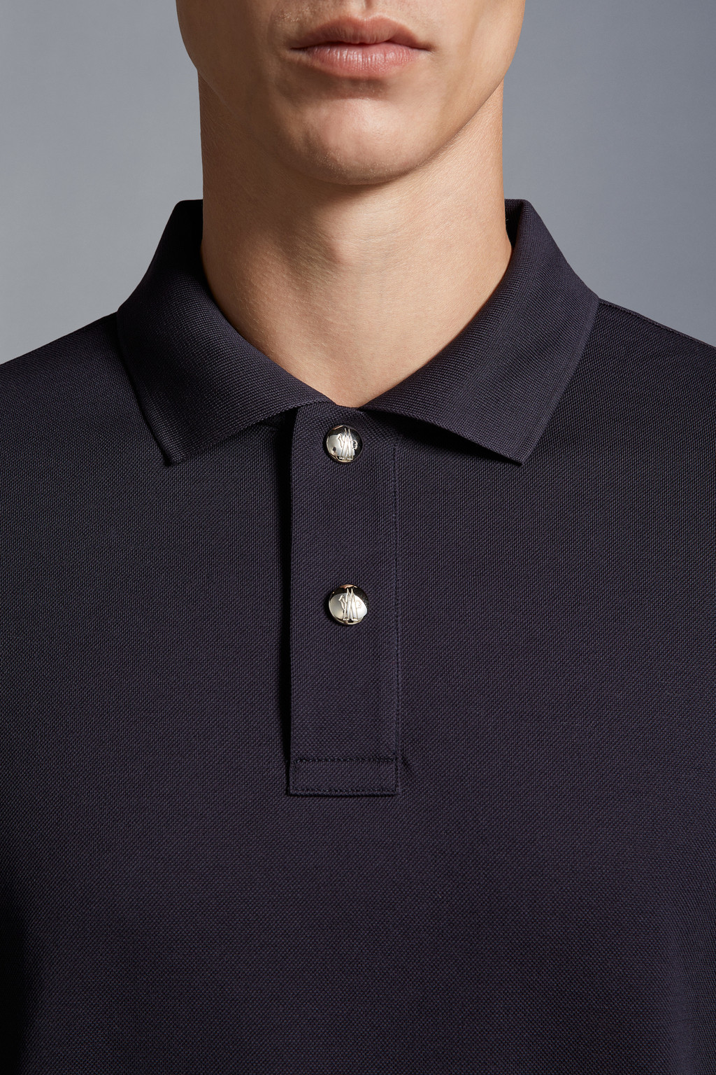 Inter x Moncler Long Sleeve Polo Shirt