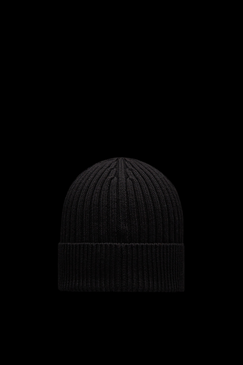 Ribbed Knit Wool Beanie