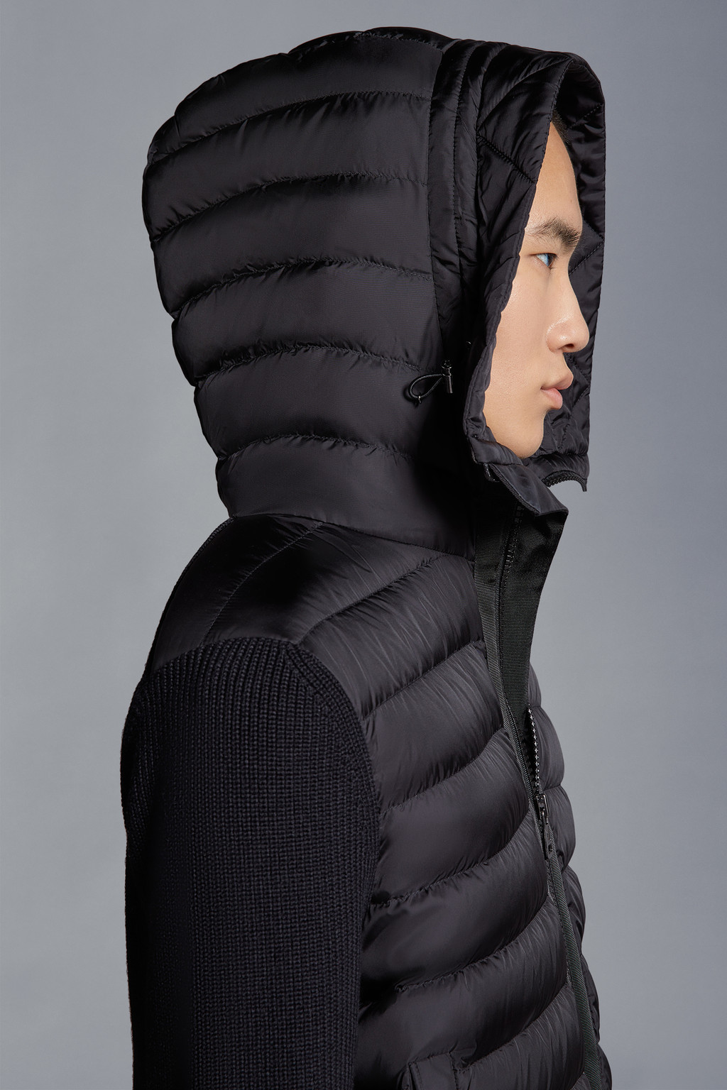 Padded Wool Hoodie