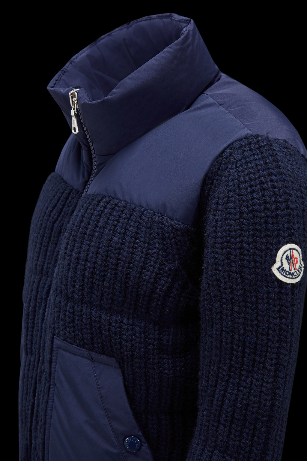 Padded Wool Cardigan