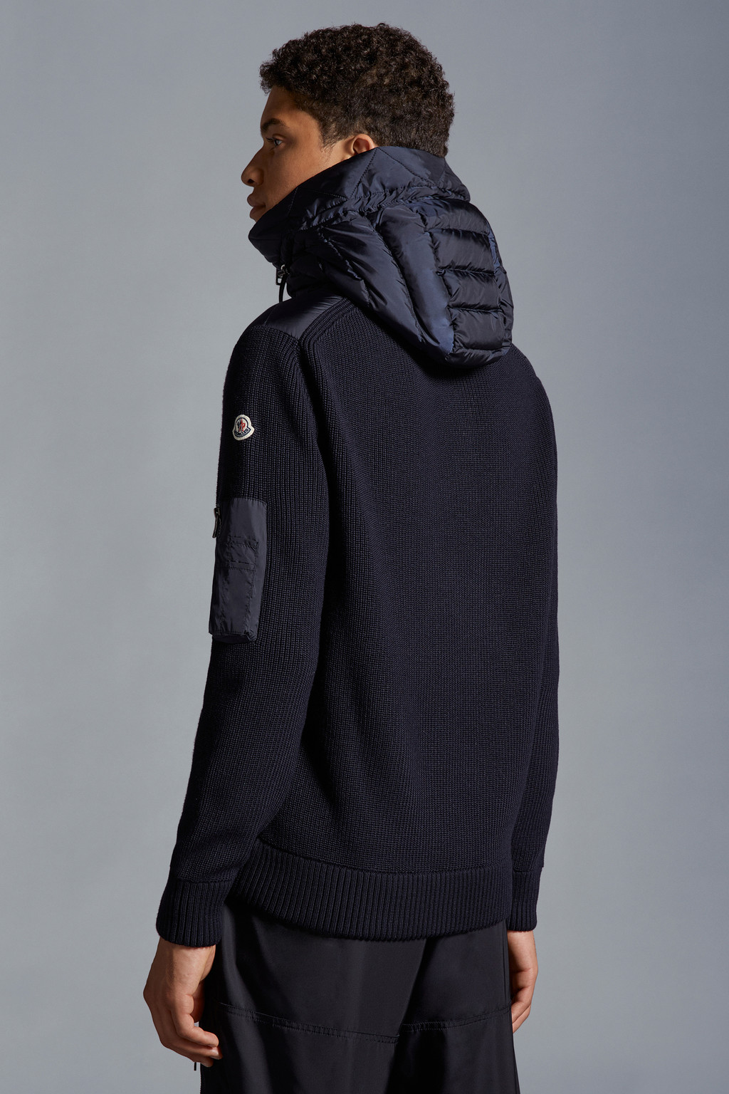 Padded Wool Hoodie