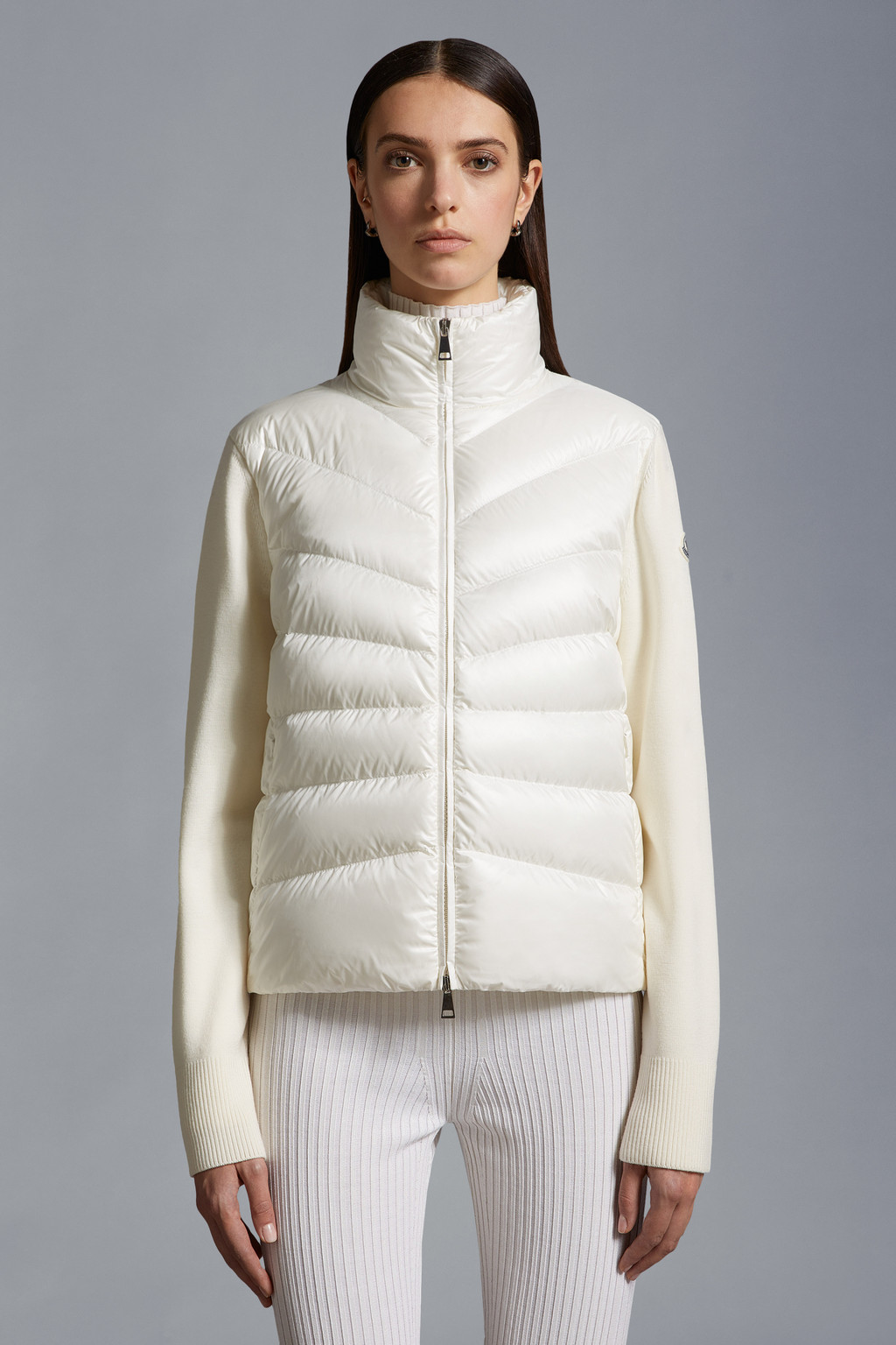 Padded Wool Cardigan