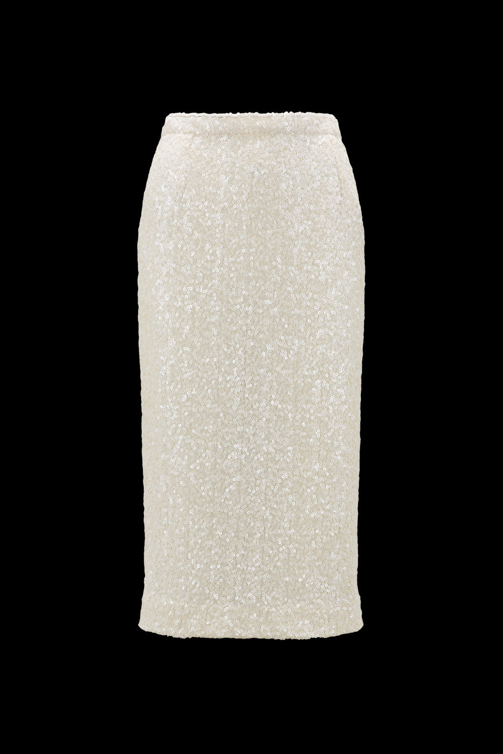 Sequin-Embroidered Pencil Skirt