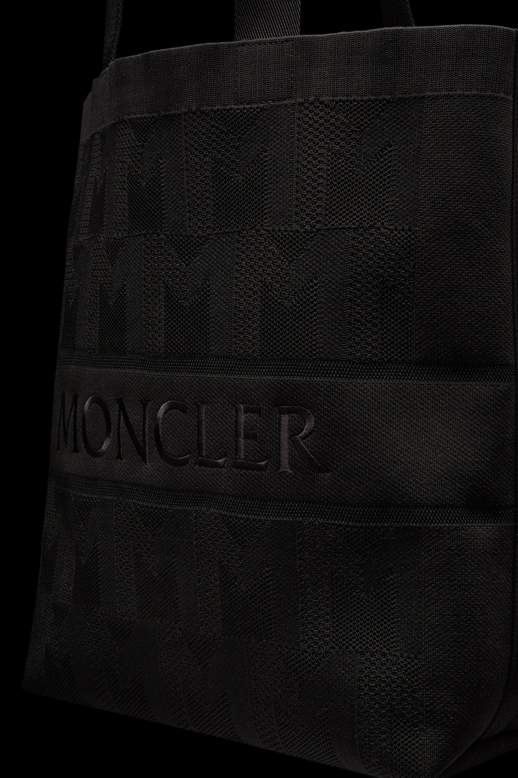 Monogram Knit Tote Bag