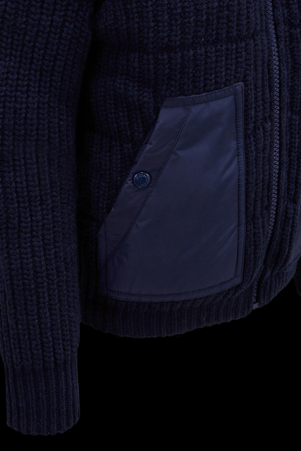 Padded Wool Cardigan