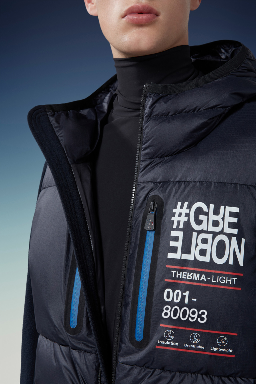 Padded Fleece Zip-Up Hoodie