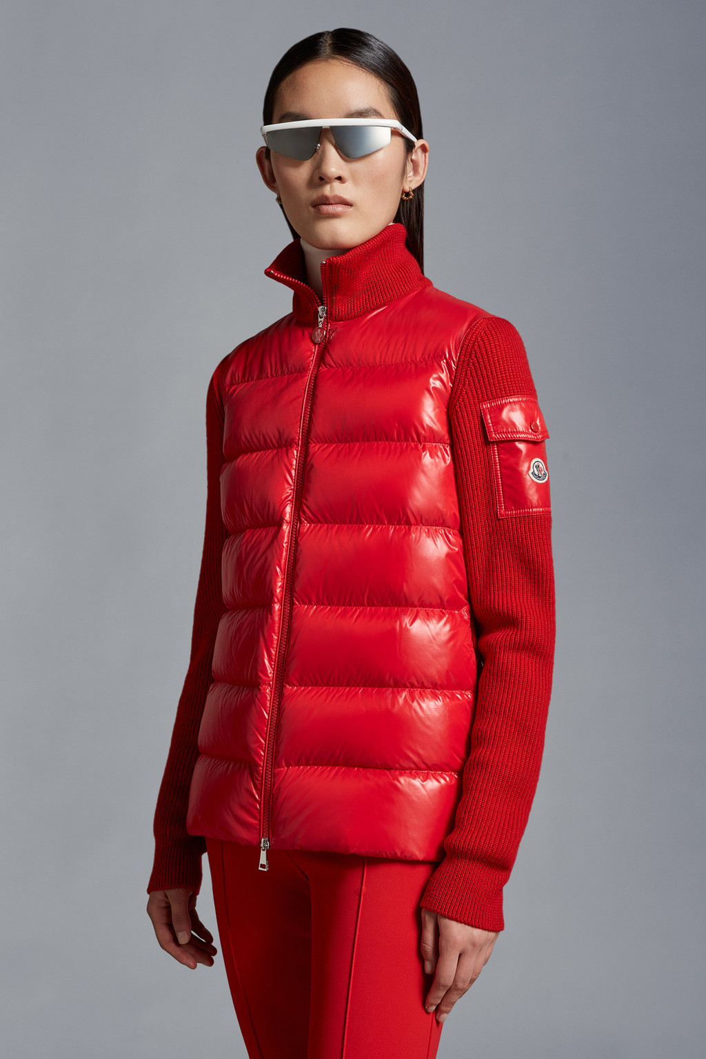 Padded Wool Cardigan