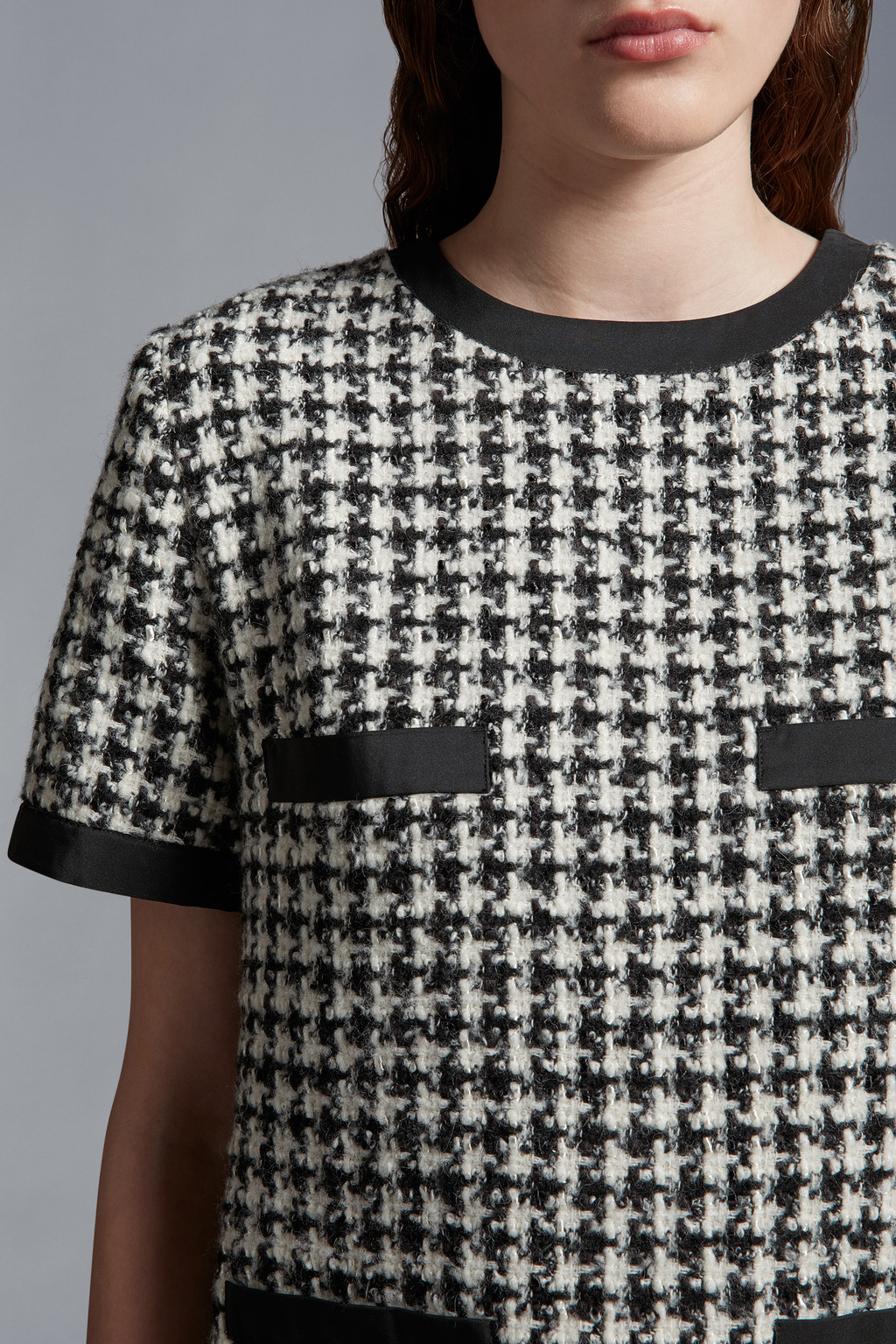 Houndstooth Bouclé Dress