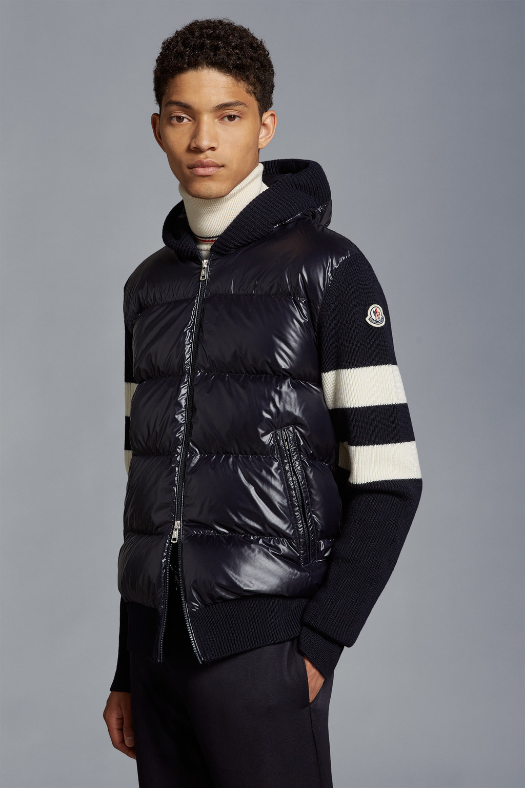 Padded Wool Cardigan