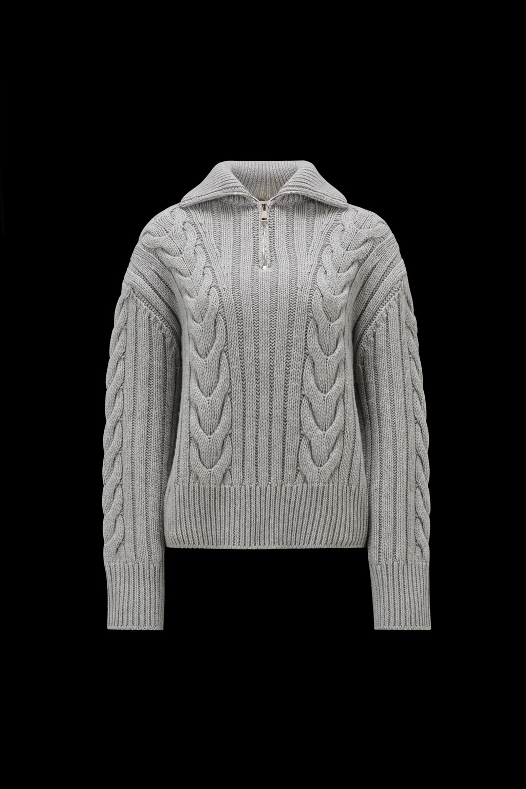 Cable Knit Cashmere Turtleneck Sweater
