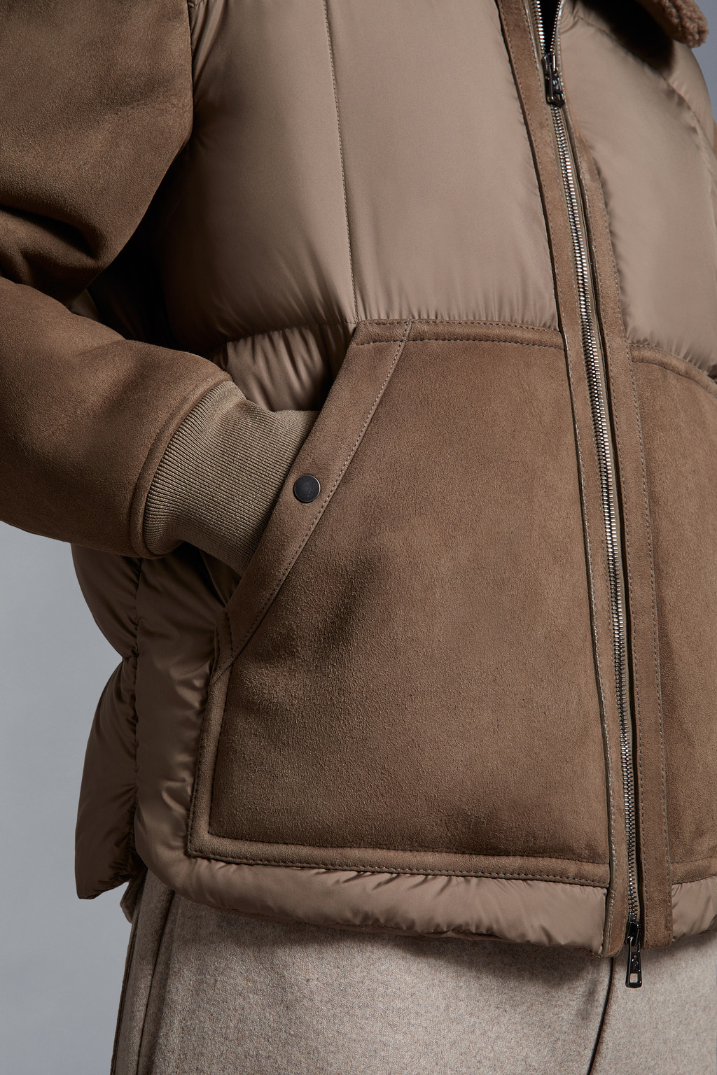 Gers Leather Down Jacket