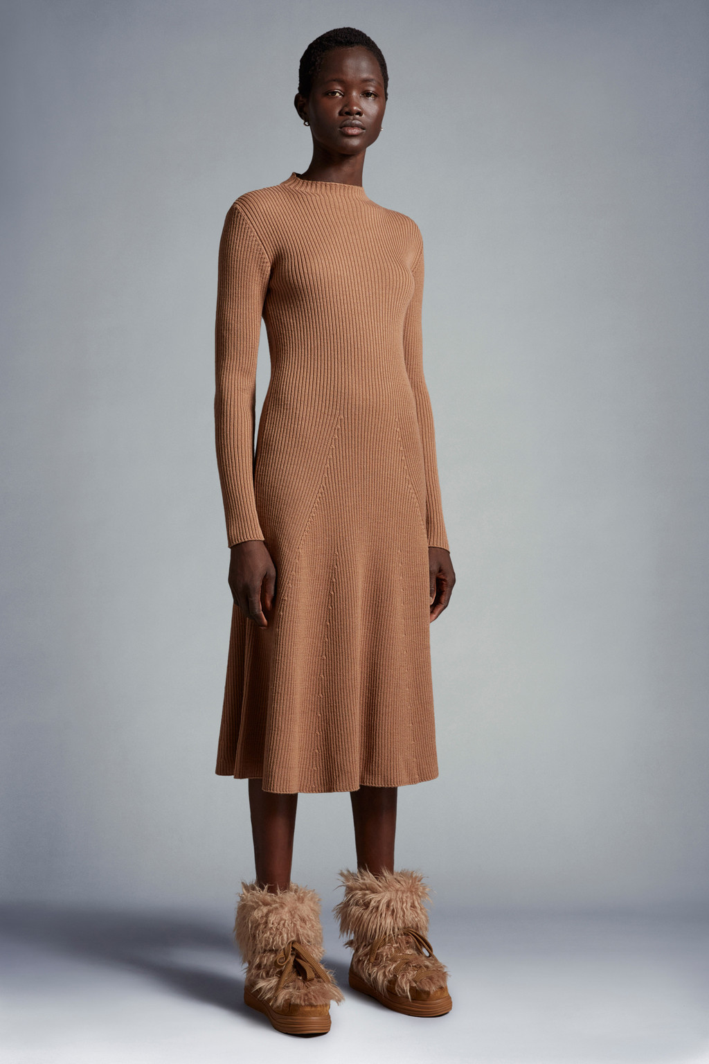 Knit Wool Midi Dress