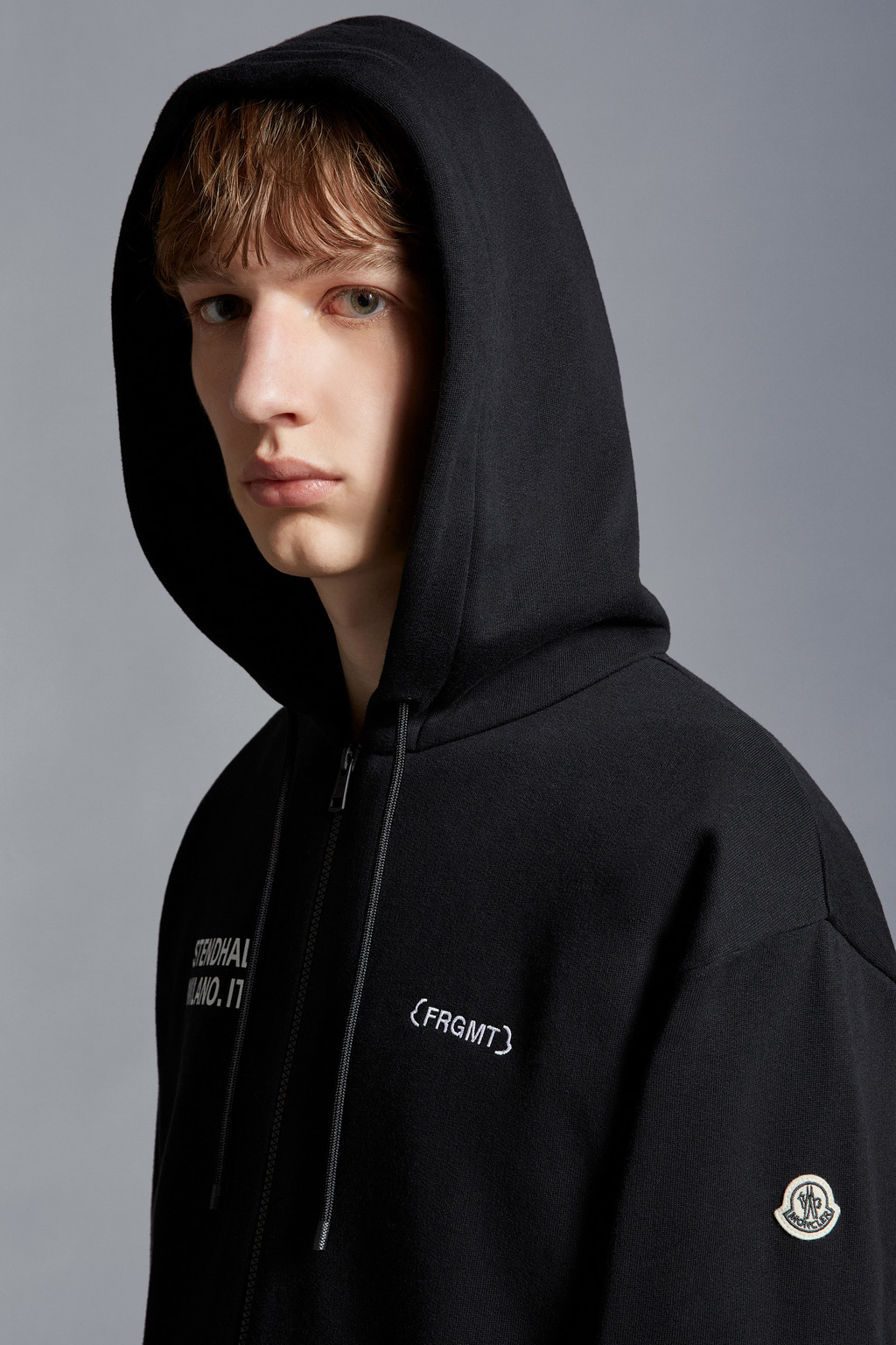 Logo Motif Zip-Up Hoodie