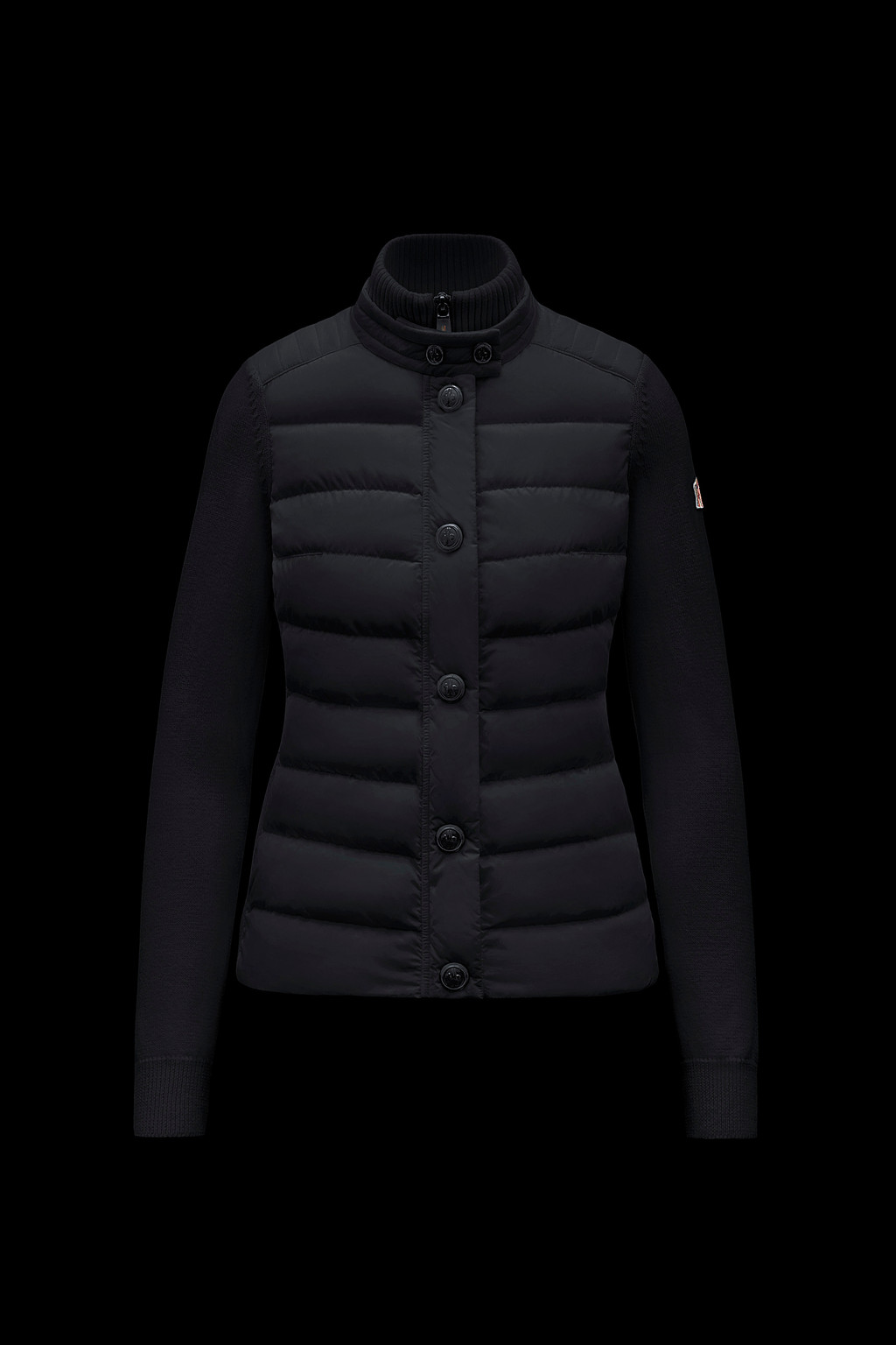 Padded Wool Cardigan