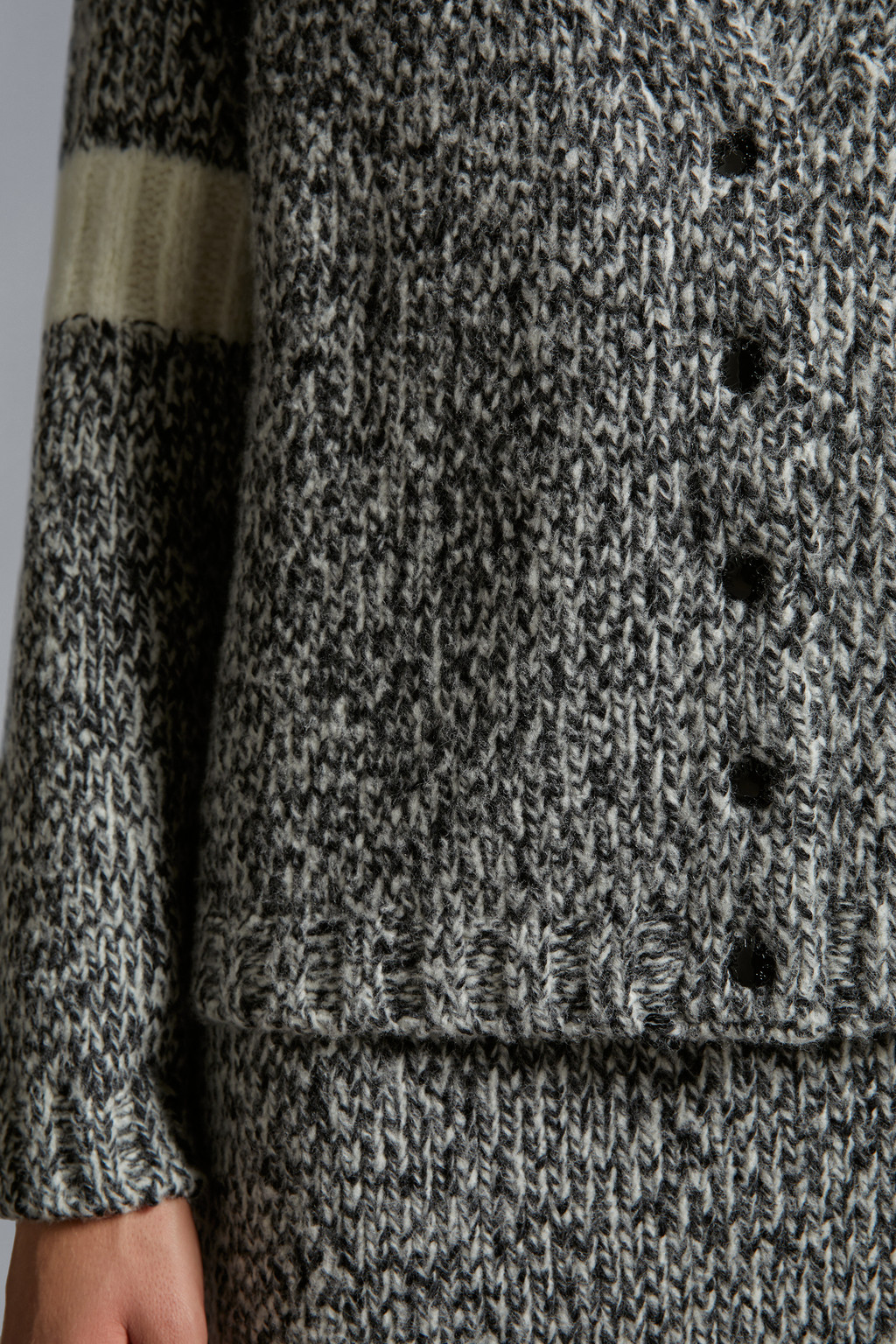 Mouliné Wool Cardigan