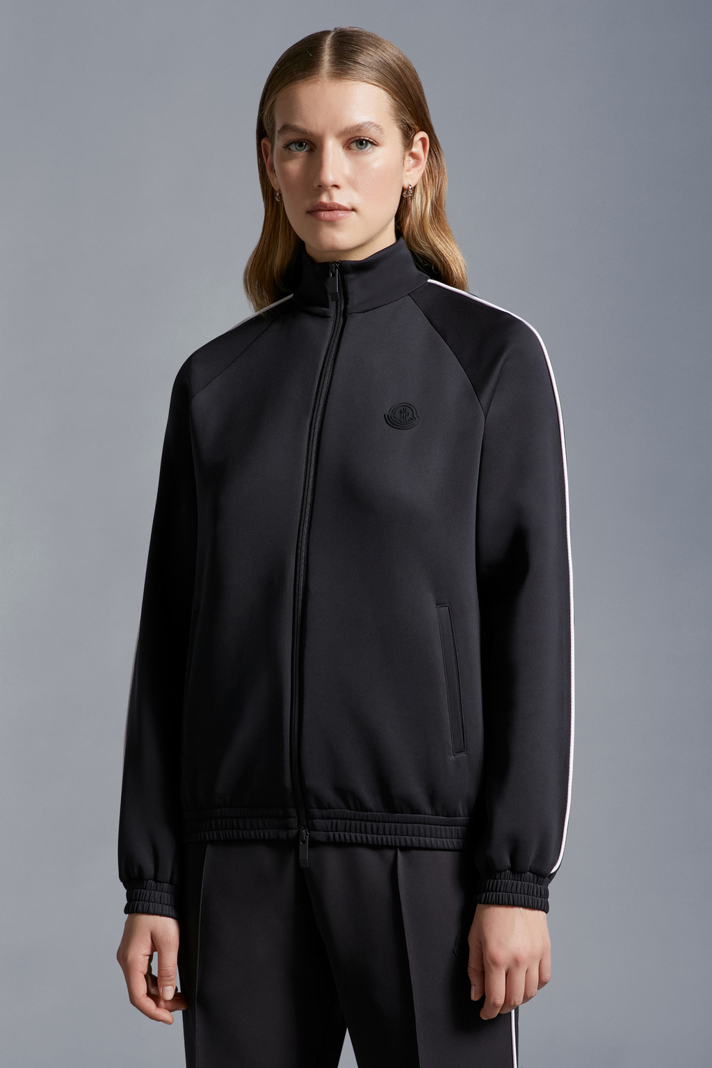 Neoprene Zip-Up Sweatshirt
