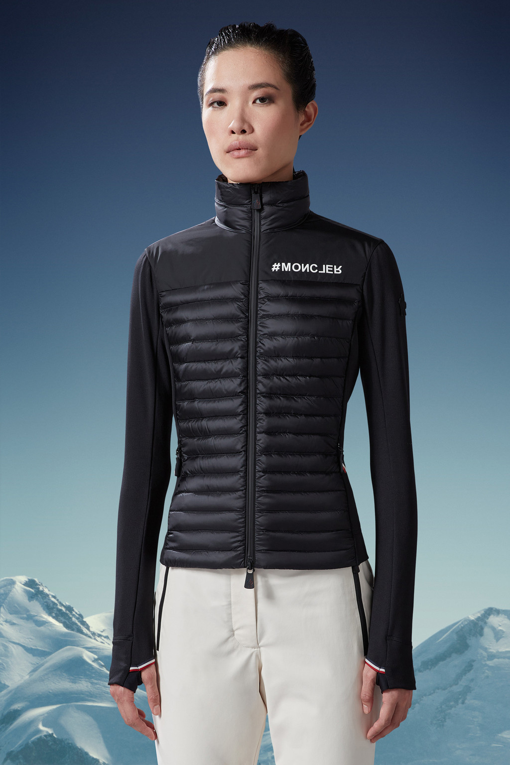 Padded Zip-Up Sweatshirt