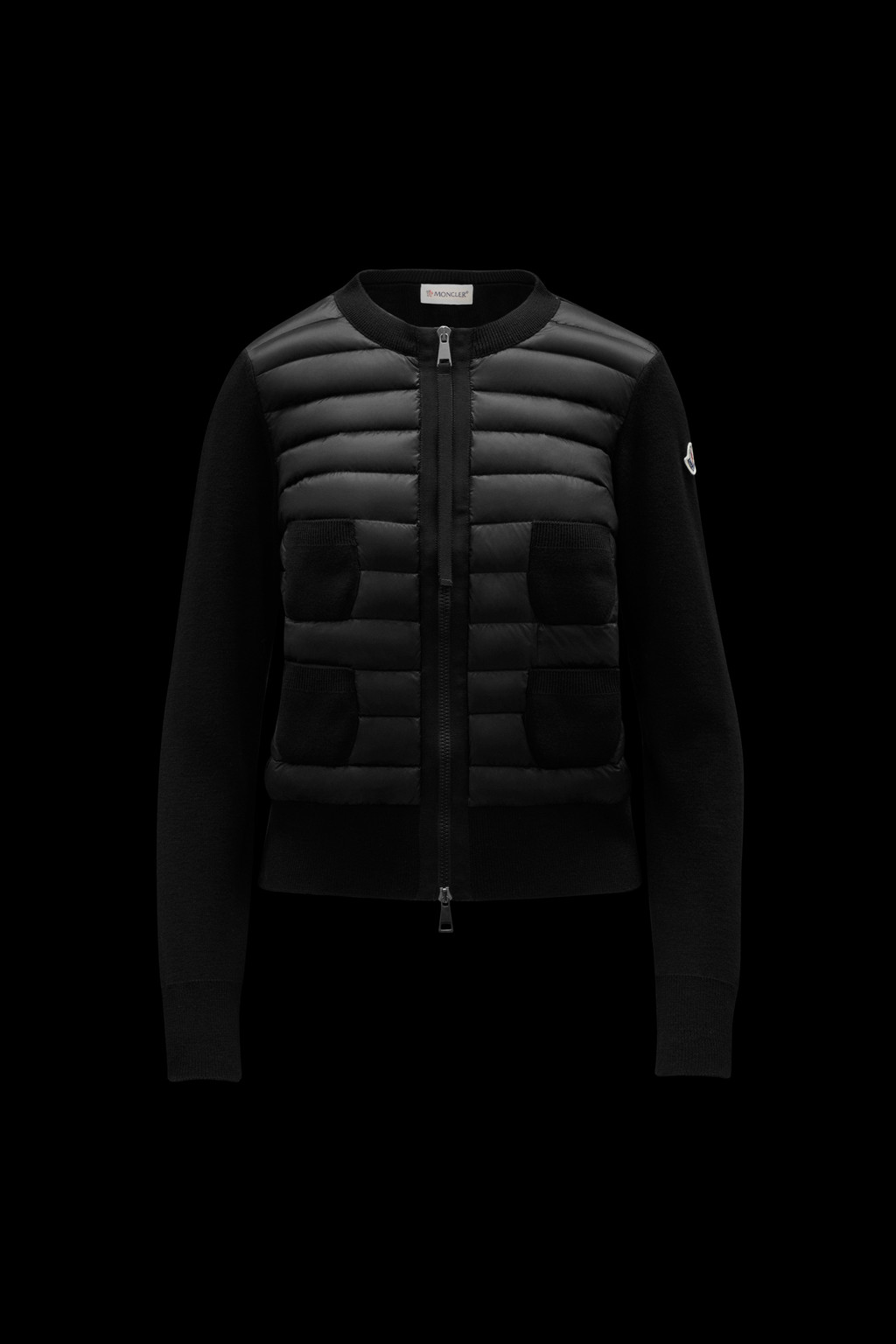 Padded Wool Cardigan