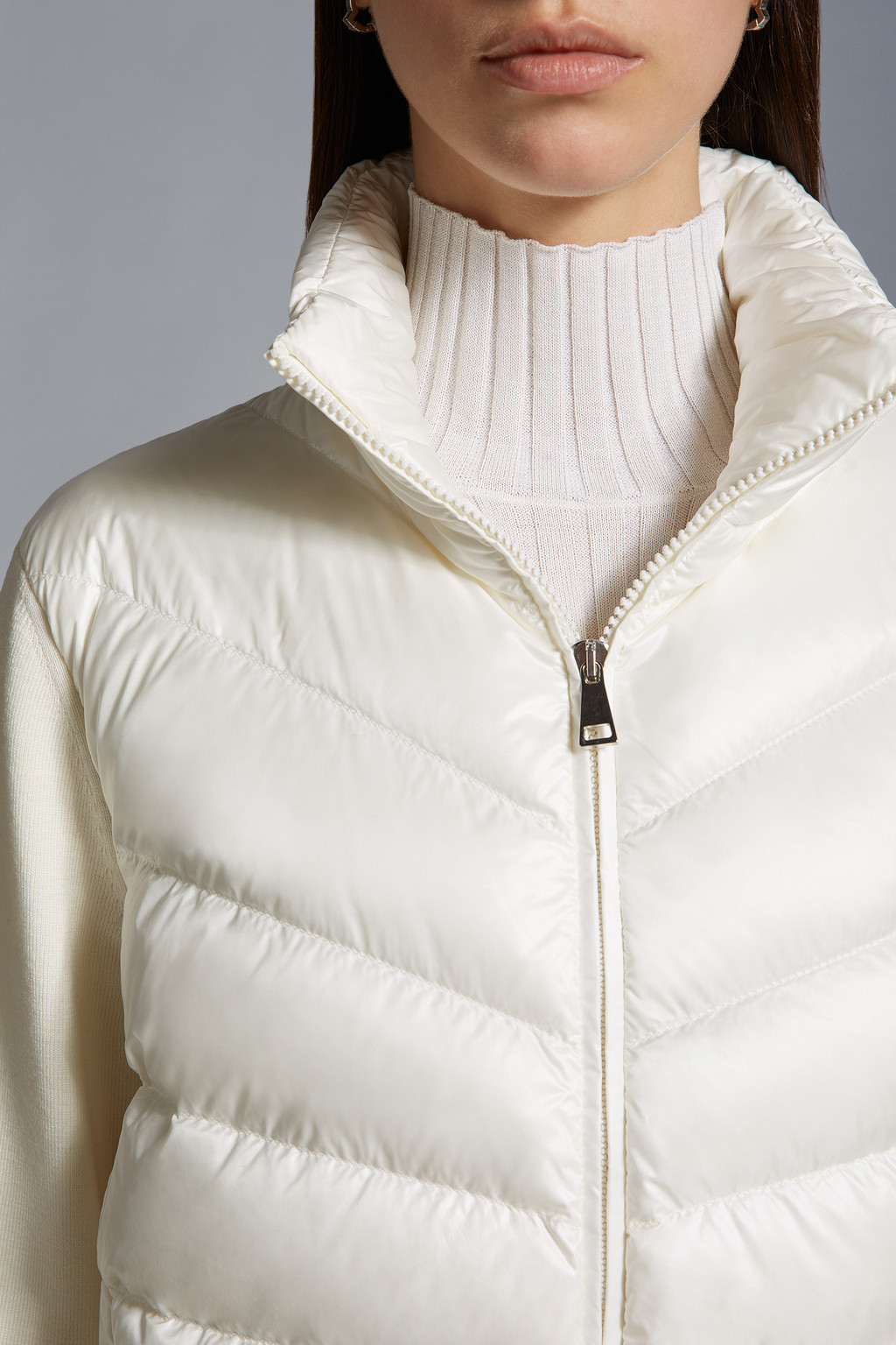 Padded Wool Cardigan