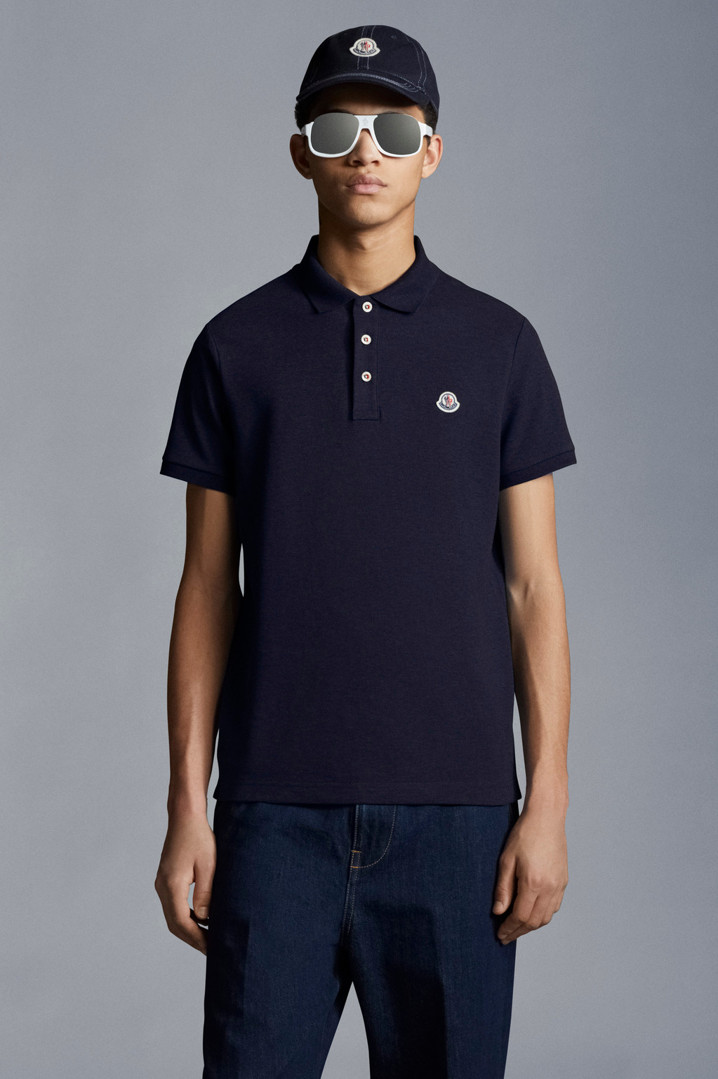 Logo Patch Polo Shirt