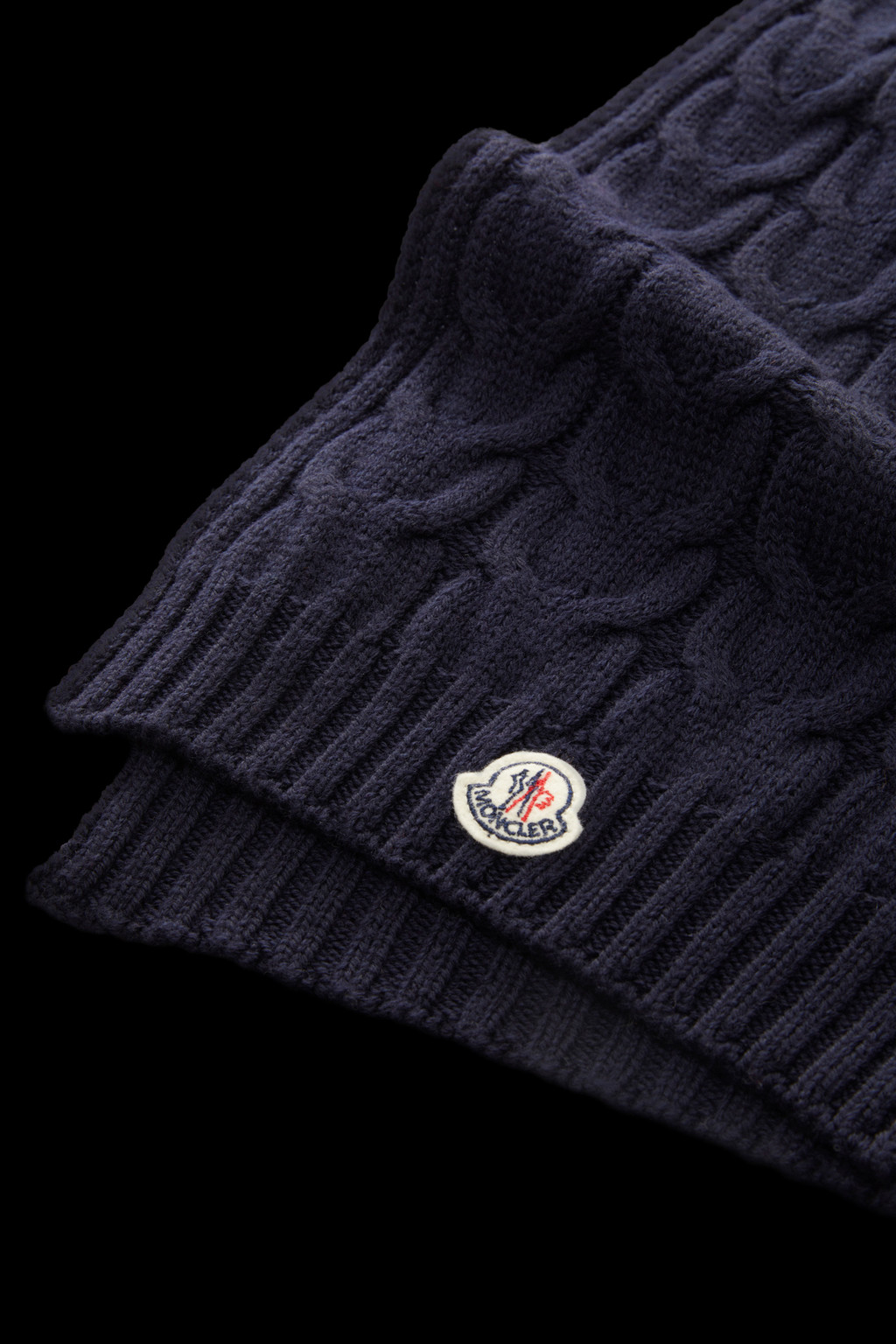 Cable Knit Wool Scarf