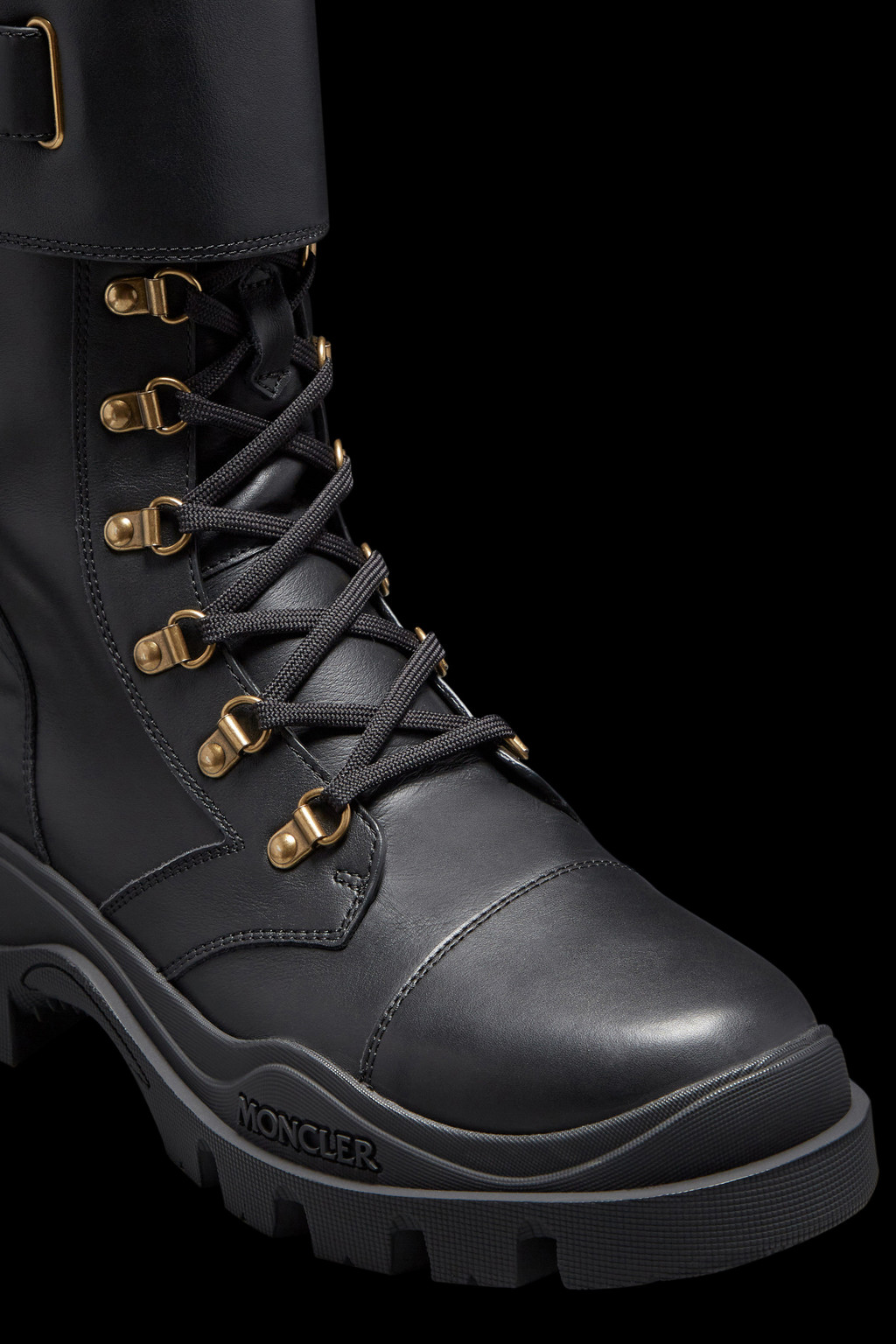 Larue Buckle Lace-Up Boots