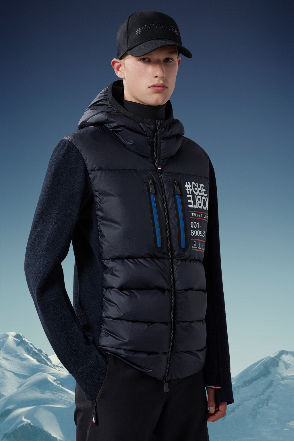 Padded Fleece Zip-Up Hoodie